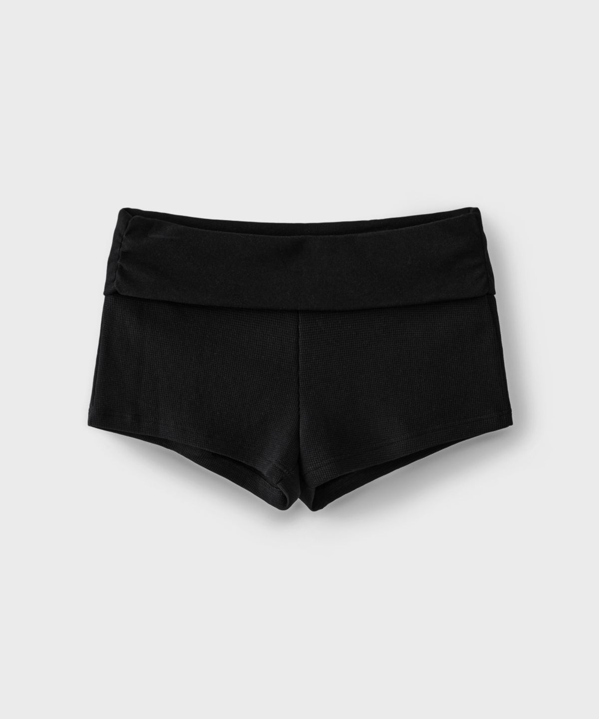 레인 아파트먼트(LANE APARTMENT) WAFFLE FOLDING SHORTS [BLACK]