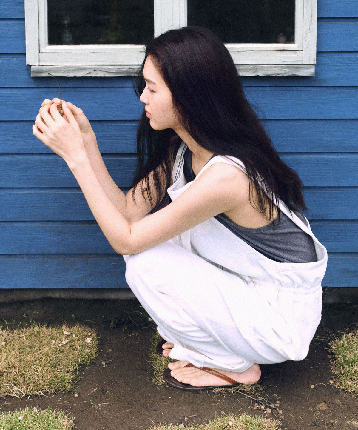 망고매니플리즈(MANGO MANY PLEASE) MOCO LINEN JUMPSUIT_IVORY