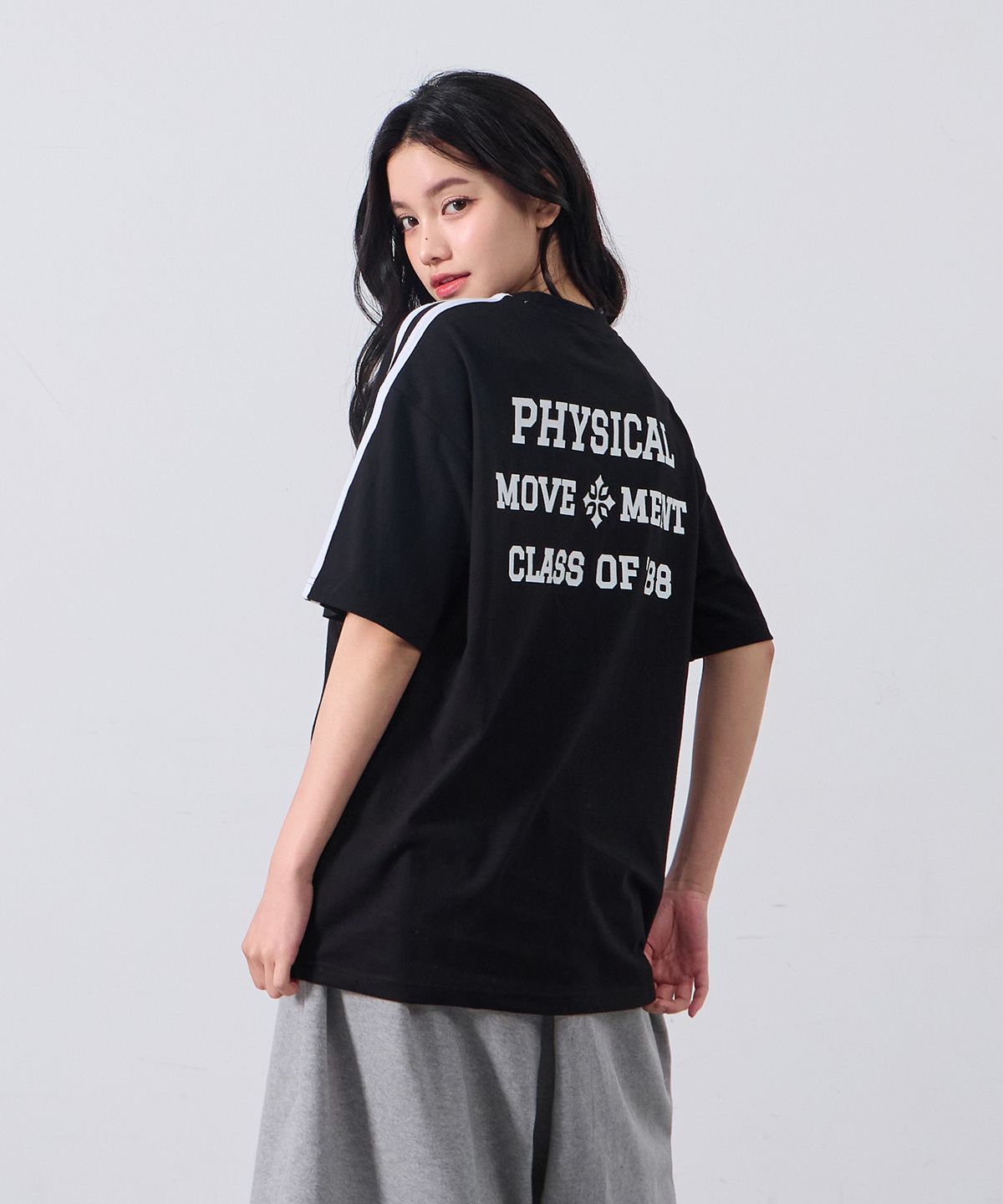 앨빈클로(ALVINCLO) MOVEMENT 트랙 반팔티셔츠 AST3656 (2COLOR)