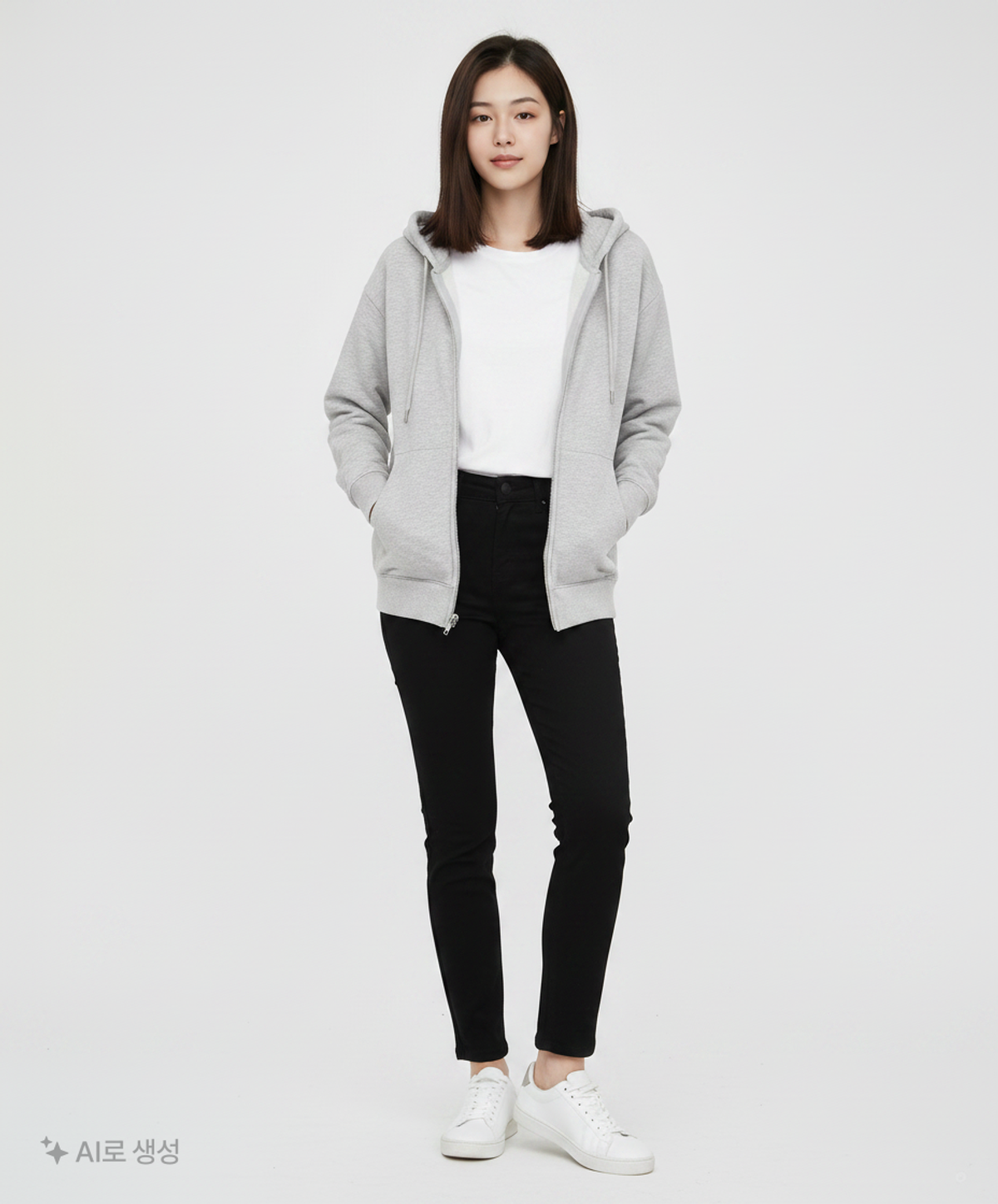 스파오(SPAO) 후드 집업 M