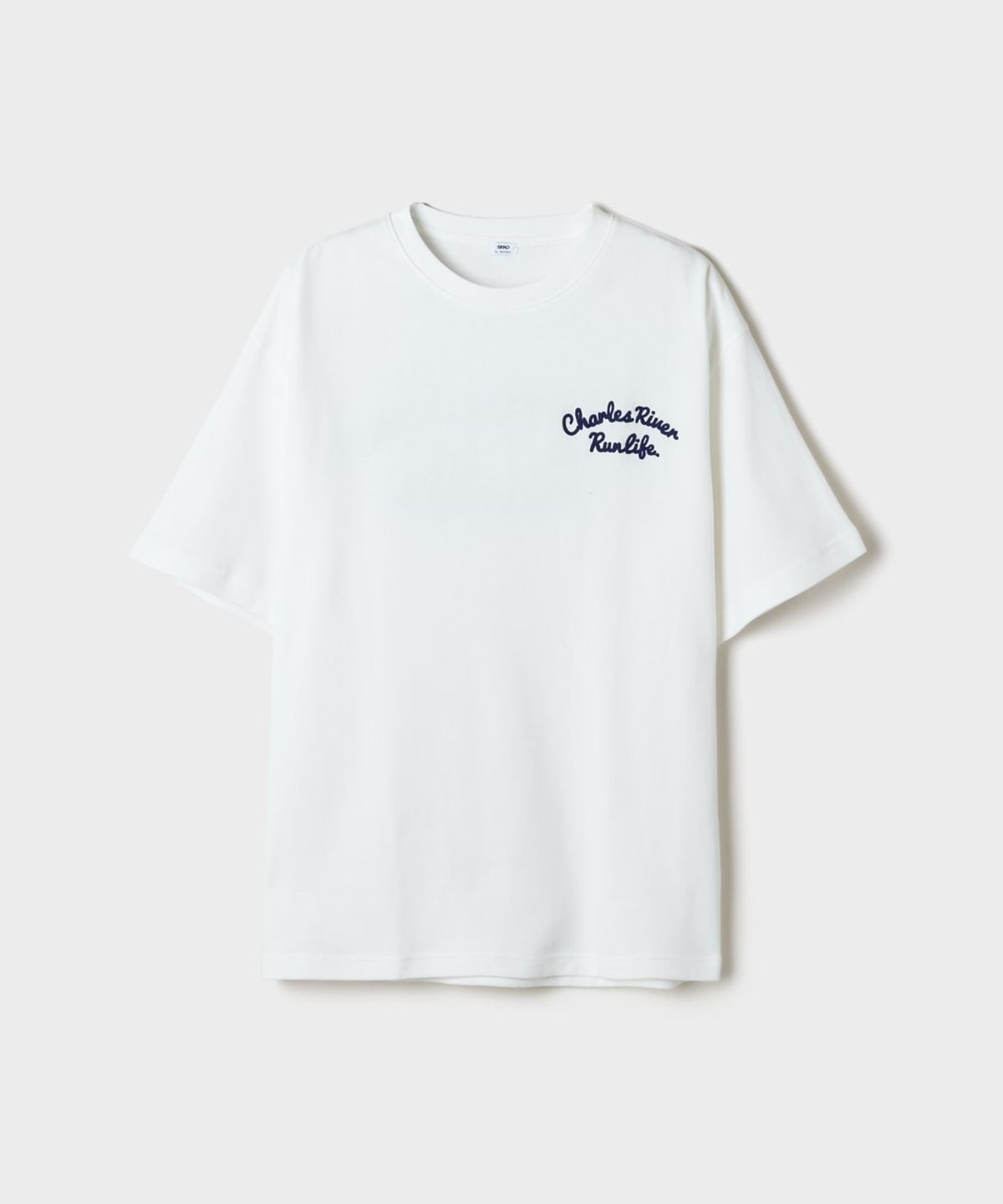 스파오(SPAO) CHARLES 체인자수 반팔티 (RE)_SPRPG37C61
