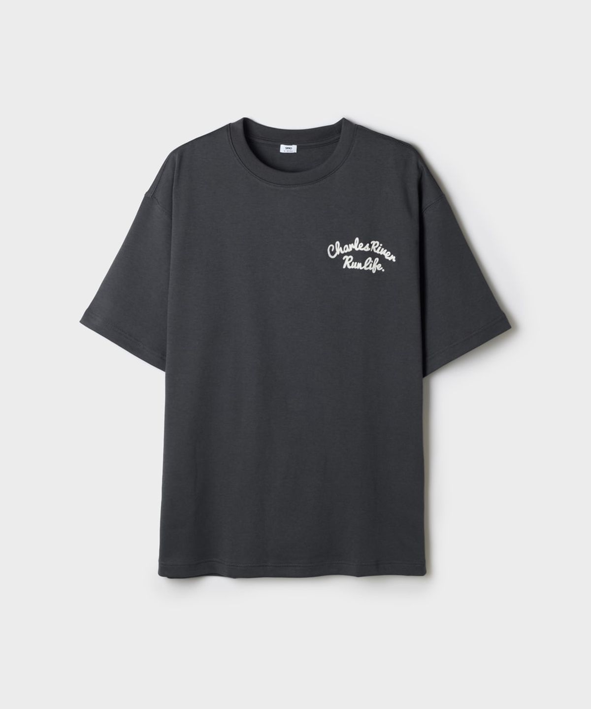 스파오(SPAO) CHARLES 체인자수 반팔티 (RE)_SPRPG37C61