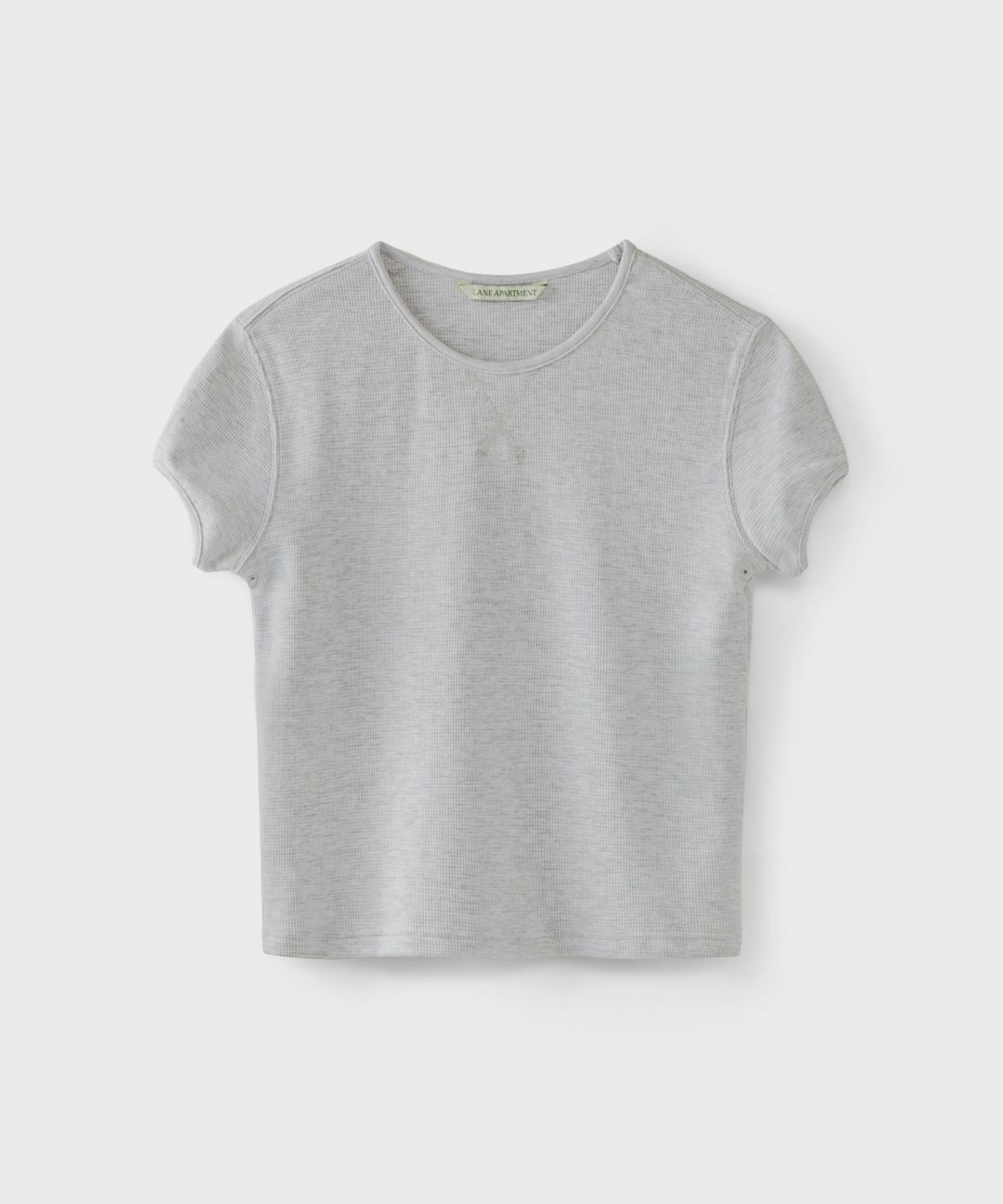 레인 아파트먼트(LANE APARTMENT) TINA WAFFLE TOP [LIGHT MELANGE GRAY]