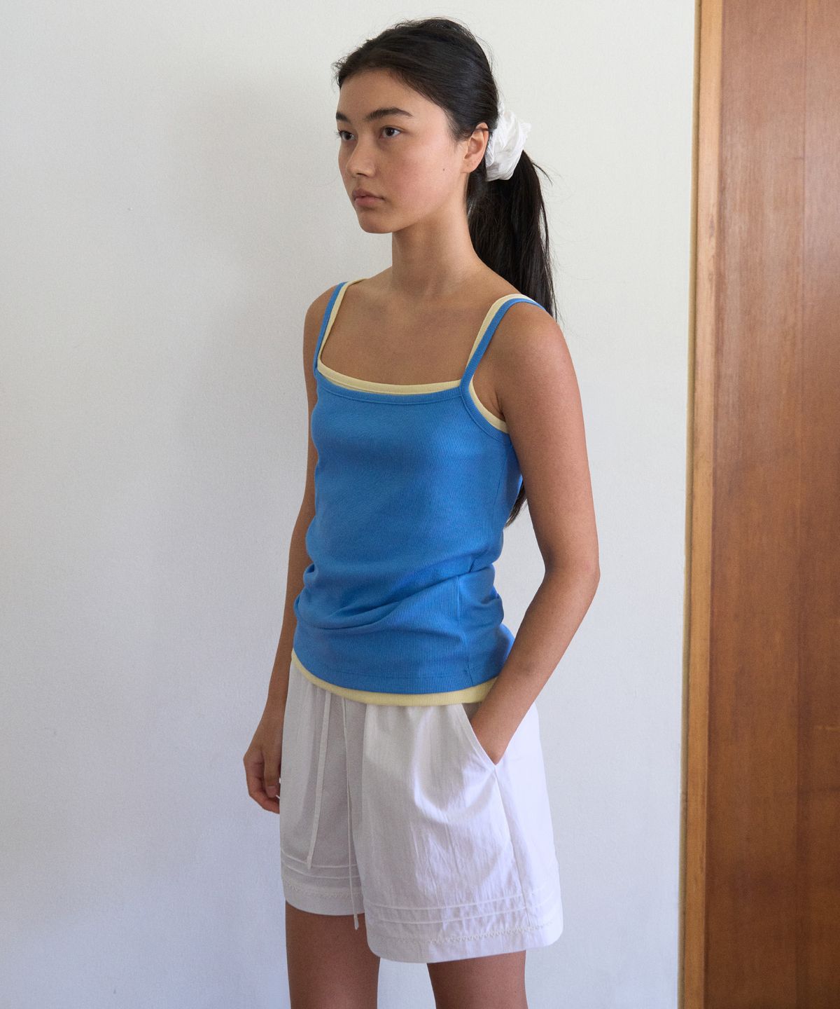 망고매니플리즈(MANGO MANY PLEASE) SORBI BANDING SHORTS_WHITE