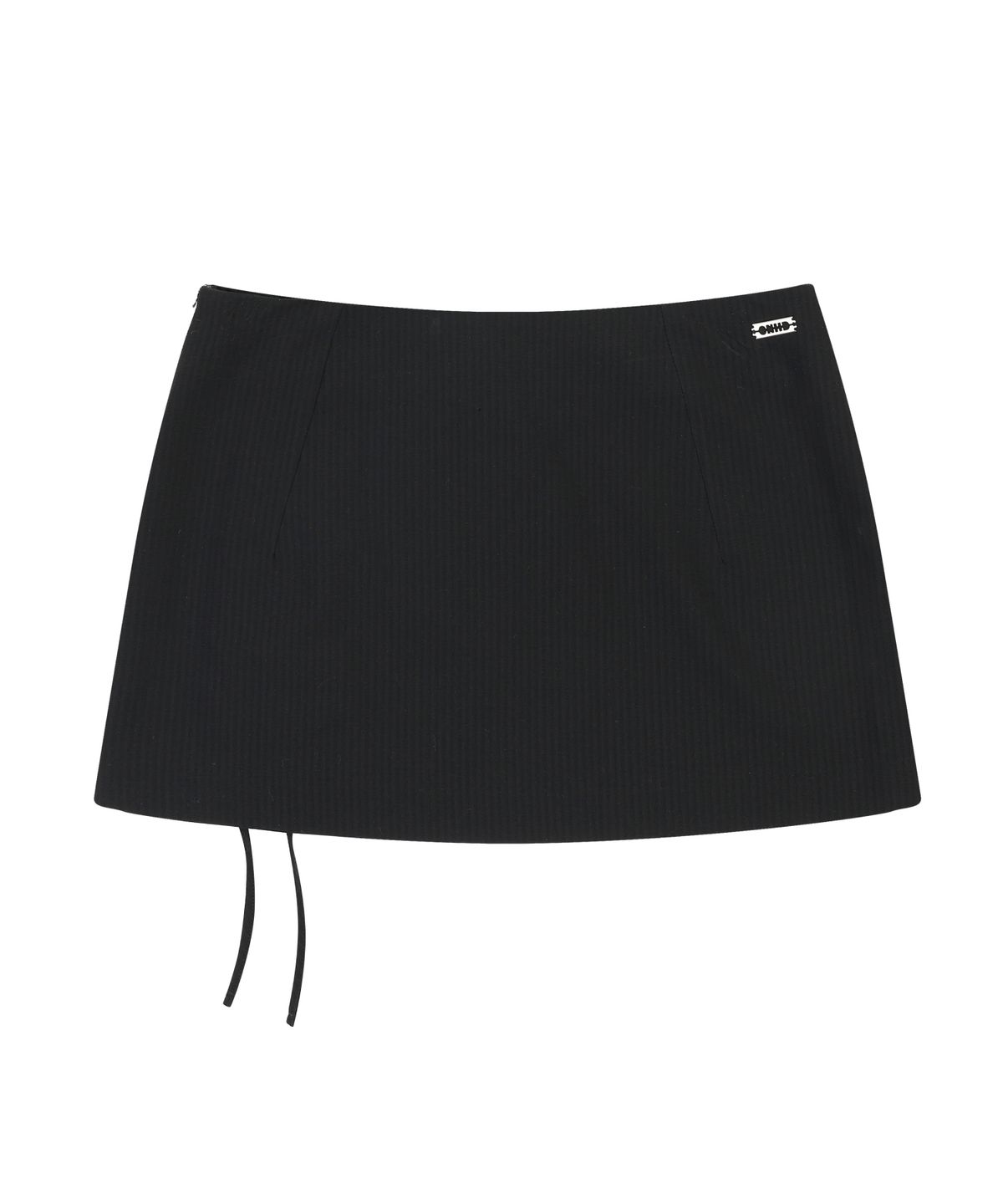 오디너리 홀리데이(ORDINARY HOLIDAY) LACE UP MINI SKIRT [BLACK]