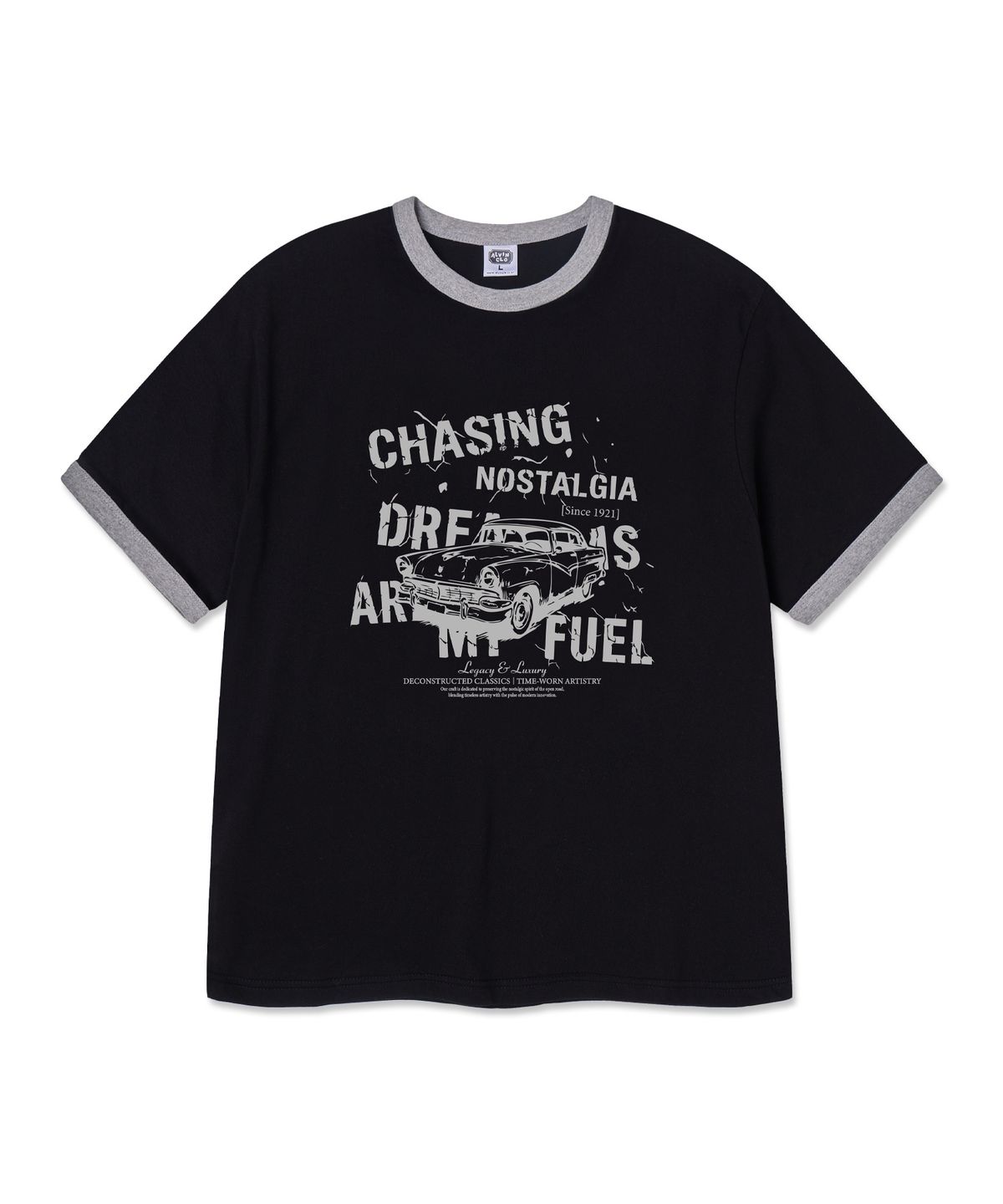 앨빈클로(ALVINCLO) CHASING 링거 반팔티셔츠 AST3630 (3COLOR)