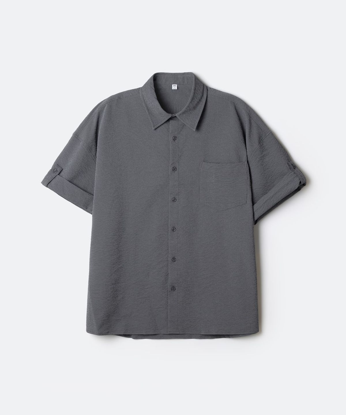스파오(SPAO) [시티웨어] 오버핏 반팔 셔츠 (RE)_SPYWG37C05