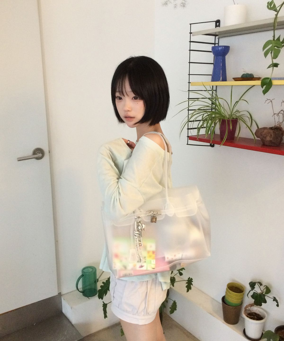 마틴콕스(MATINCOX) Jelly Keyring Bag - White
