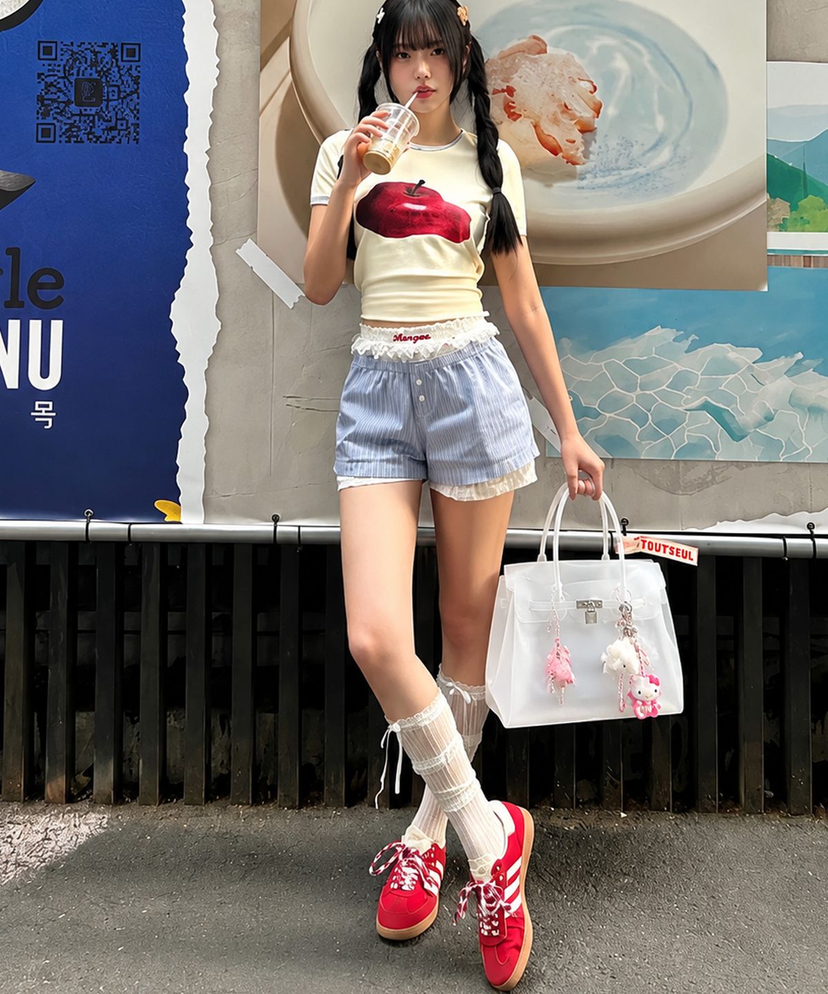 마틴콕스(MATINCOX) Jelly Keyring Bag - White