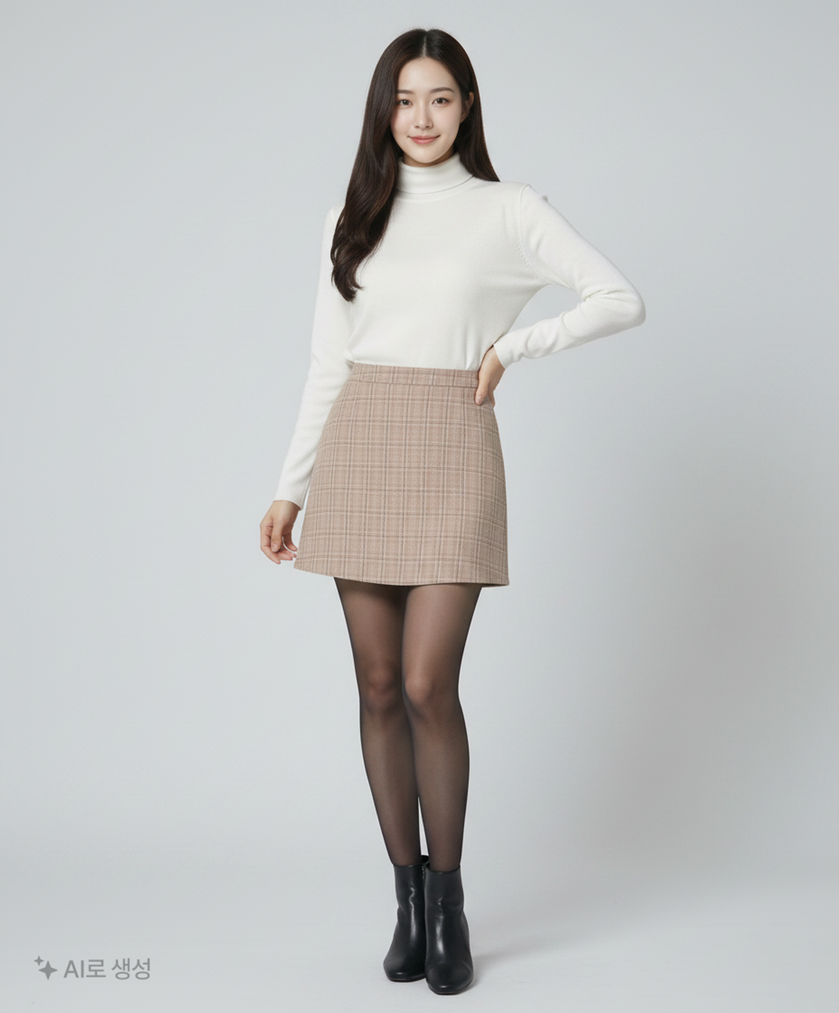 미쏘(MIXXO) [머스트자켓SET-UP]체크 미니스커트 MIWWHA932G 30