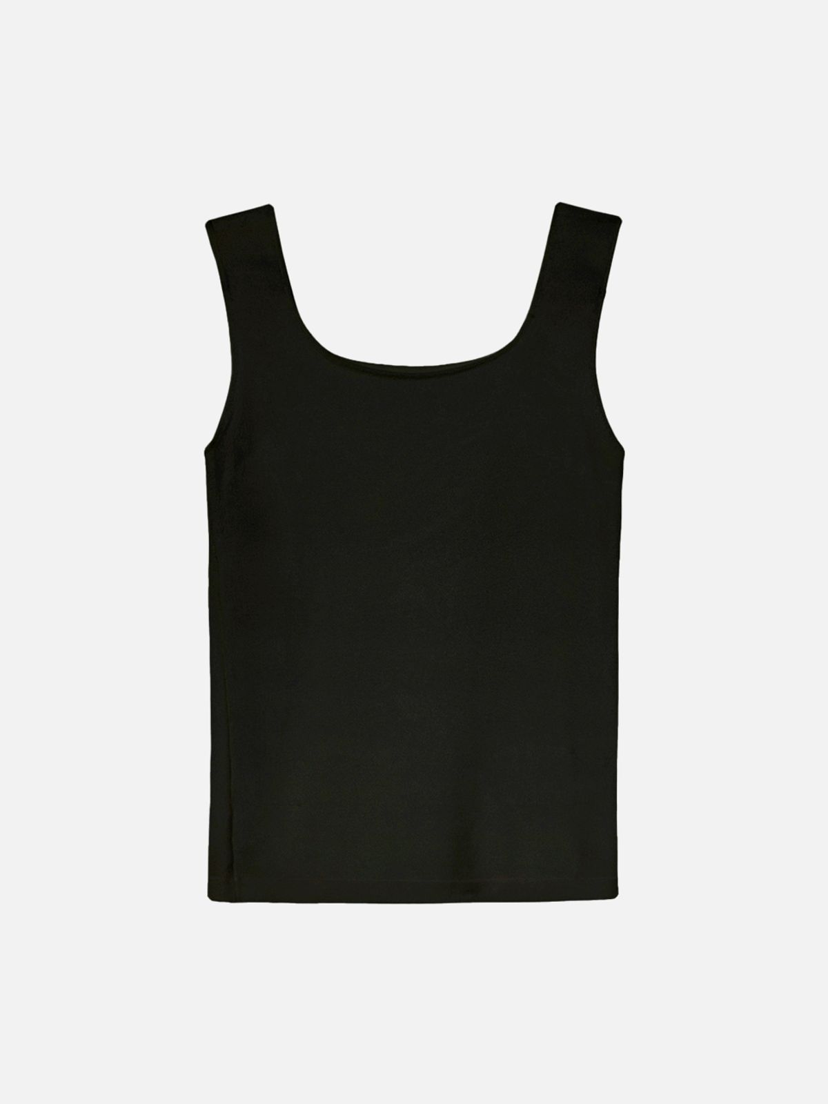 비올셋(BE ALL SET) Essential U-Neck Knit Tank_Black