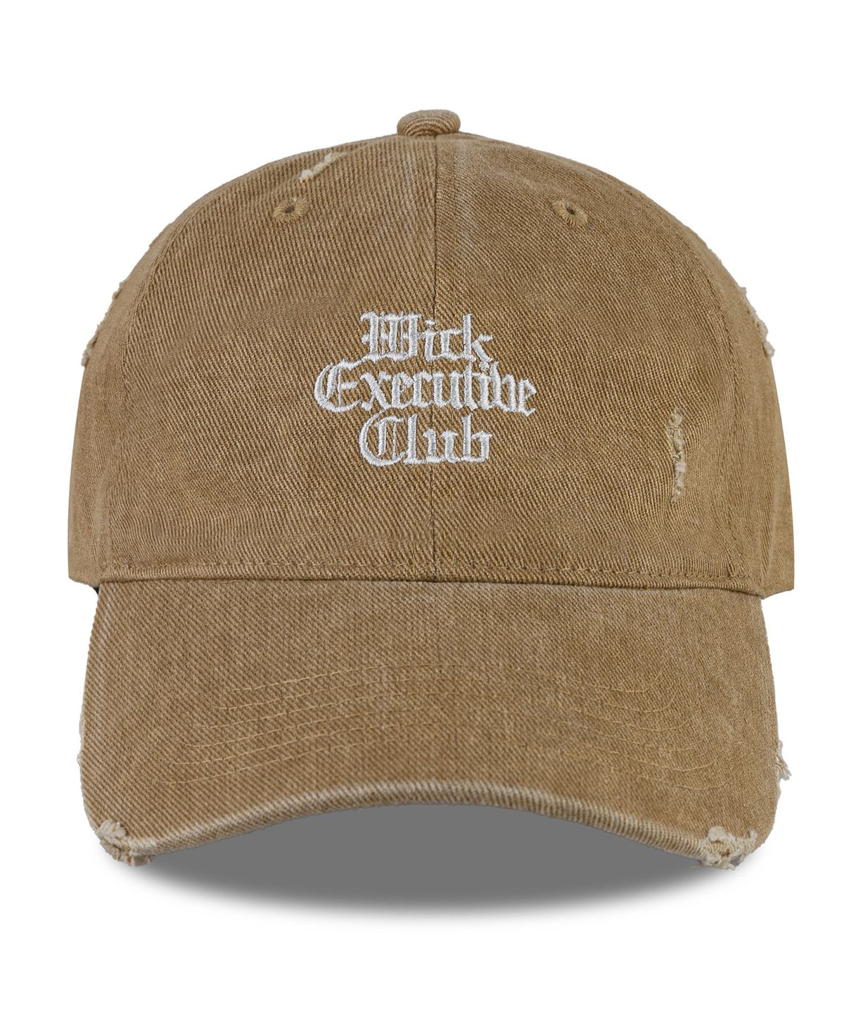 윅(WICK) Executive 클래식 데미지 피그먼트 볼캡-베이지