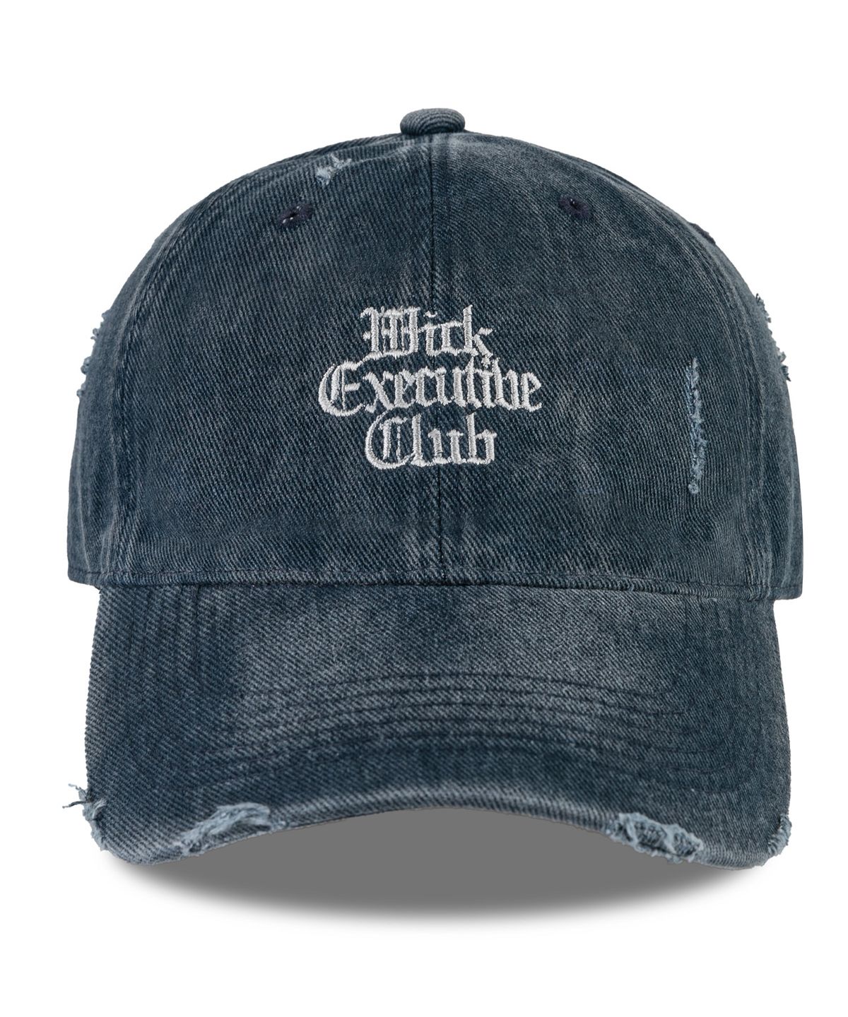 윅(WICK) Executive 클래식 데미지 피그먼트 볼캡-네이비