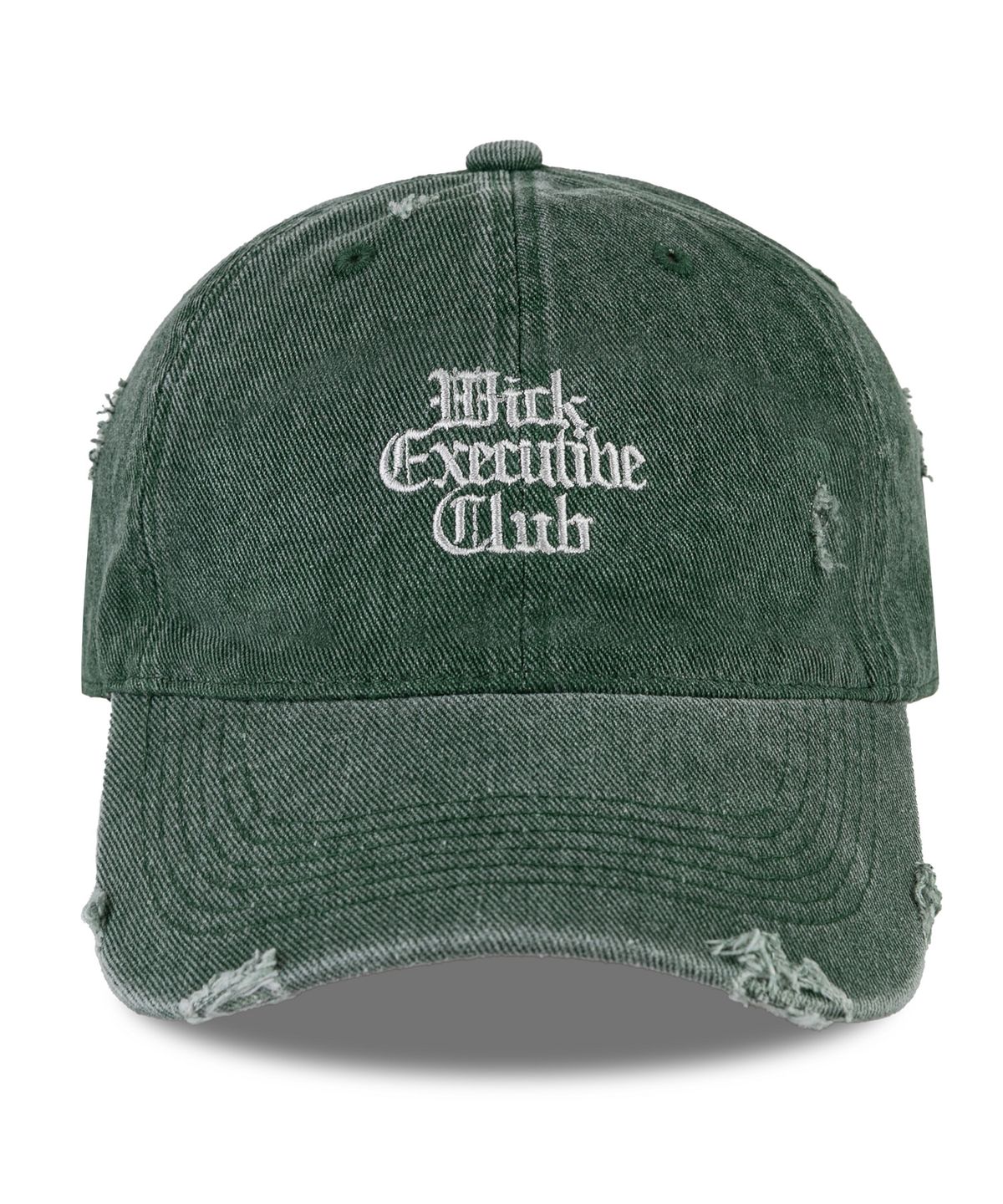 윅(WICK) Executive 클래식 데미지 피그먼트 볼캡-그린