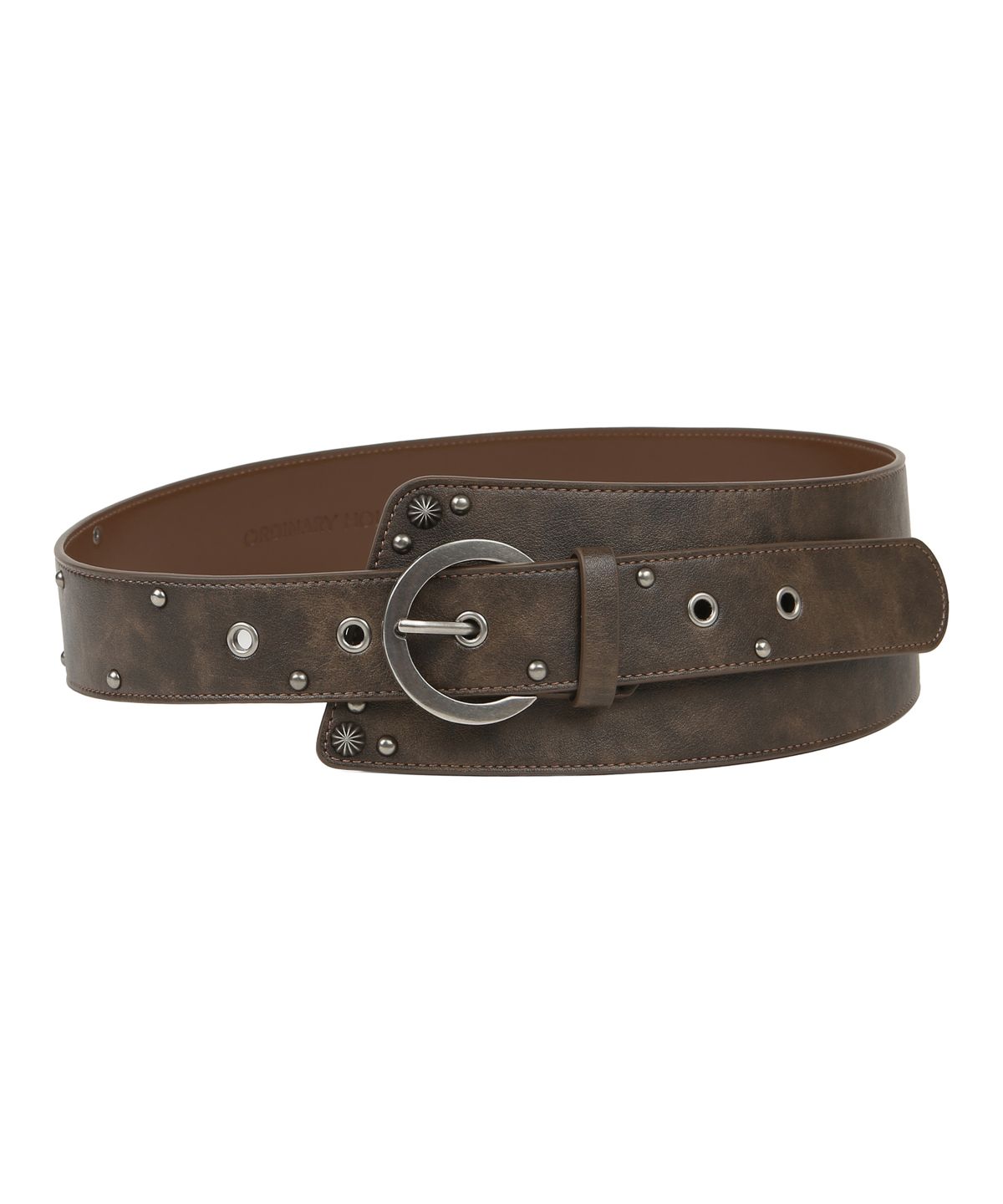오디너리 홀리데이(ORDINARY HOLIDAY) UNBALANCE BOLD BELT [BROWN]