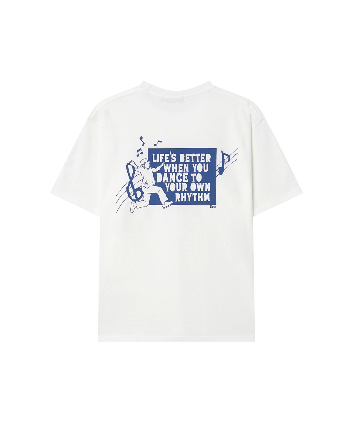 이우트(EEUT) DANCING NOTE T-SHIRT / WHITE