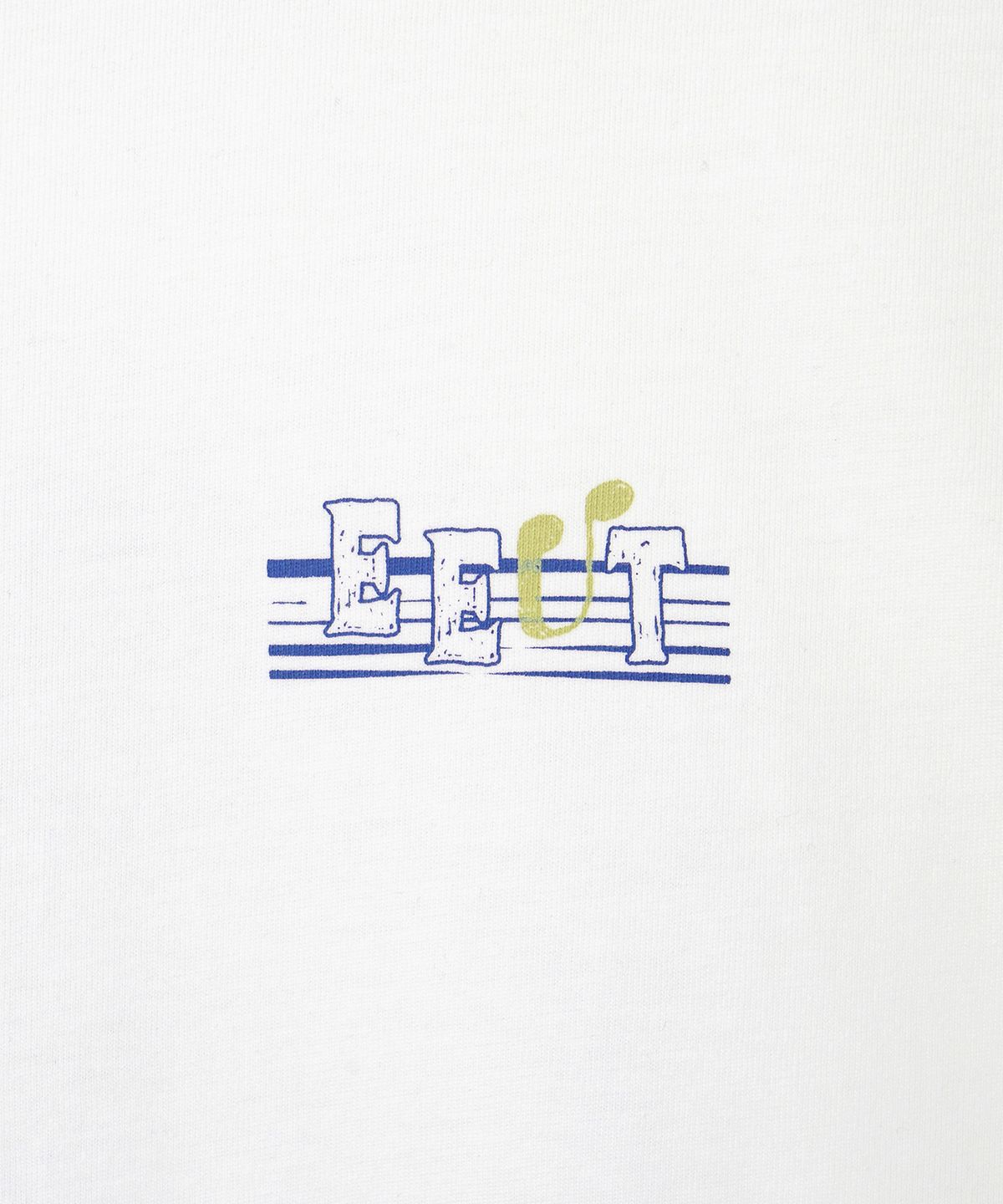 이우트(EEUT) DANCING NOTE T-SHIRT / WHITE
