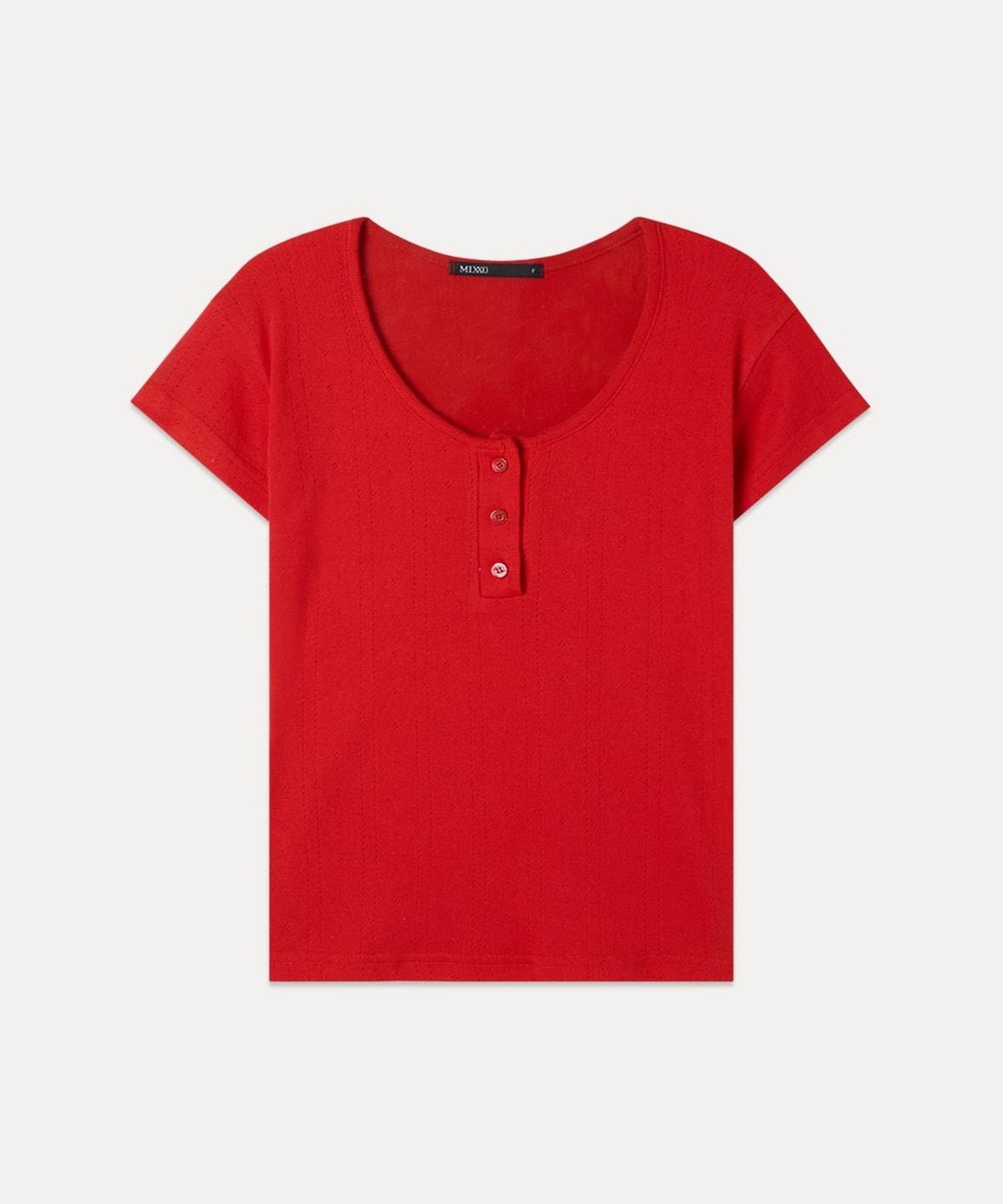 미쏘(MIXXO) 버튼업 반팔 티셔츠_MIWHWG719S