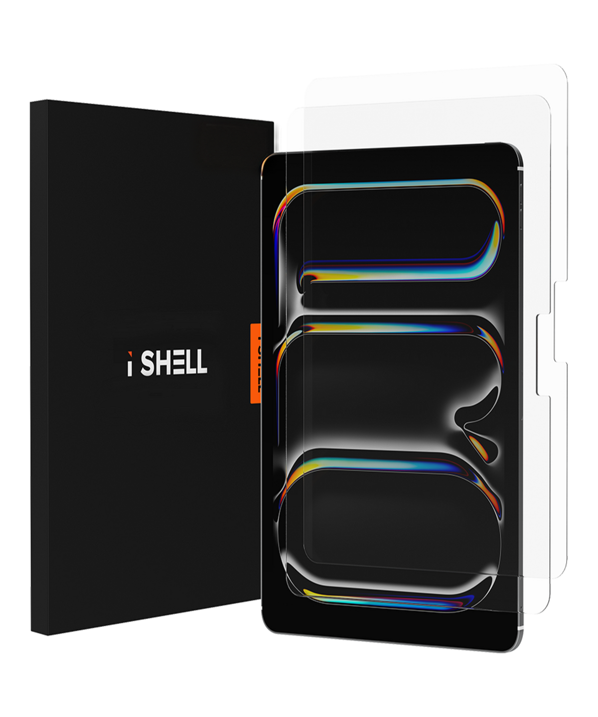 아이쉘(ISHELL) 아이패드 클리어 풀커버 강화유리 2매