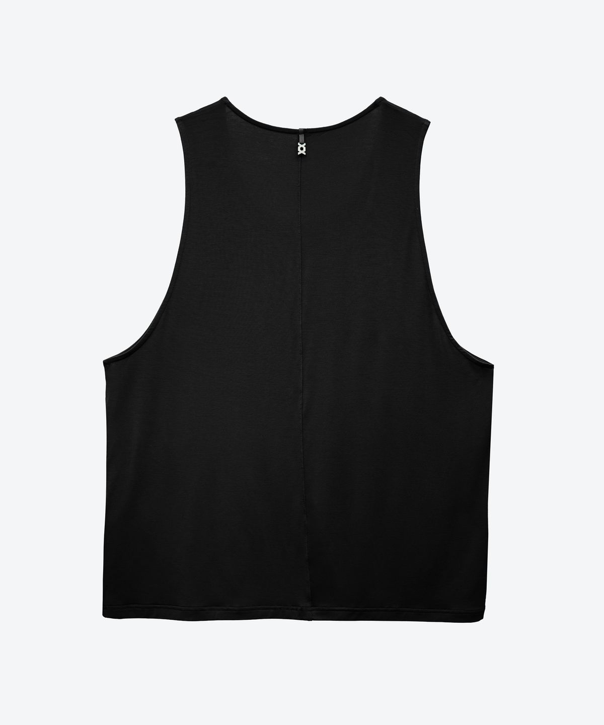언티지(UNTAGE) 와이드 숄더 실키 민소매 티셔츠[Black(UNISEX)]_UTT-ST71