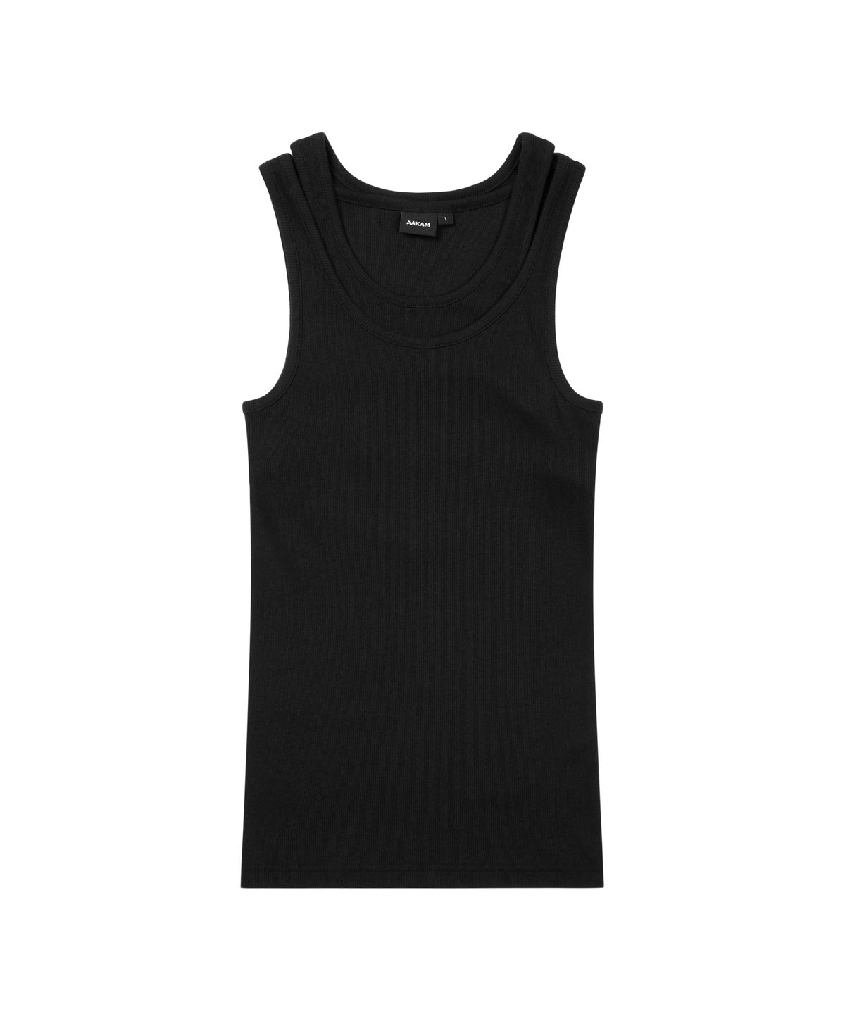 아캄(AAKAM) Back Layered Sleeveless (Black)