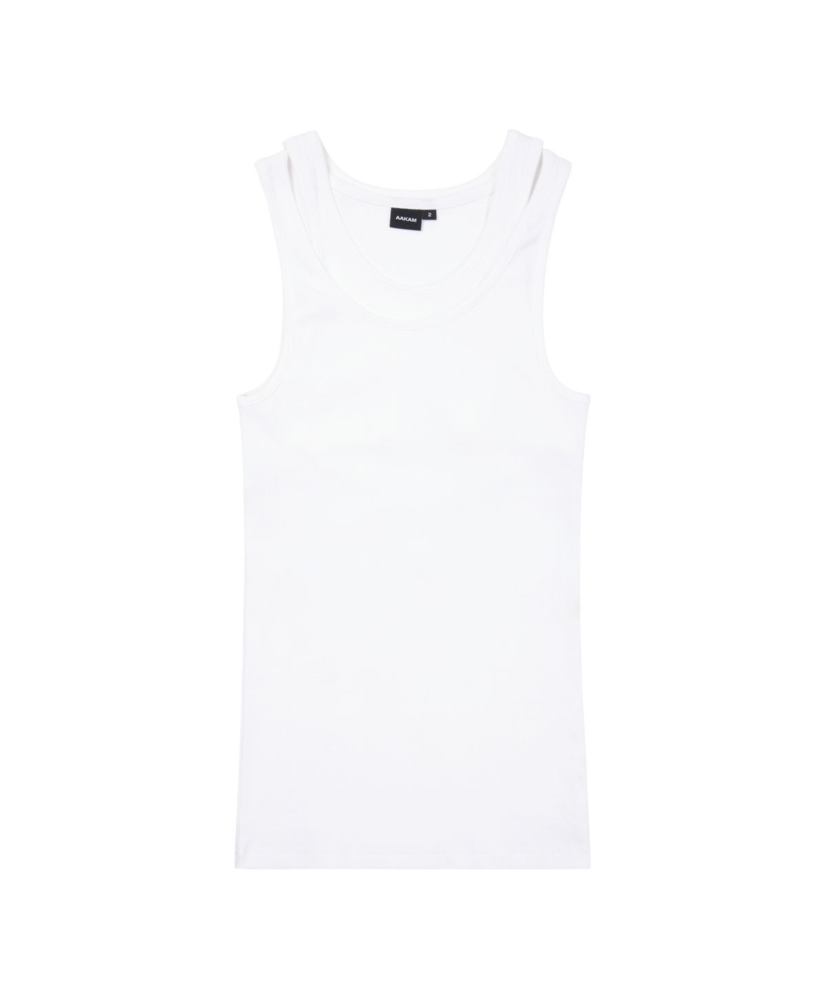아캄(AAKAM) Back Layered Sleeveless (White)