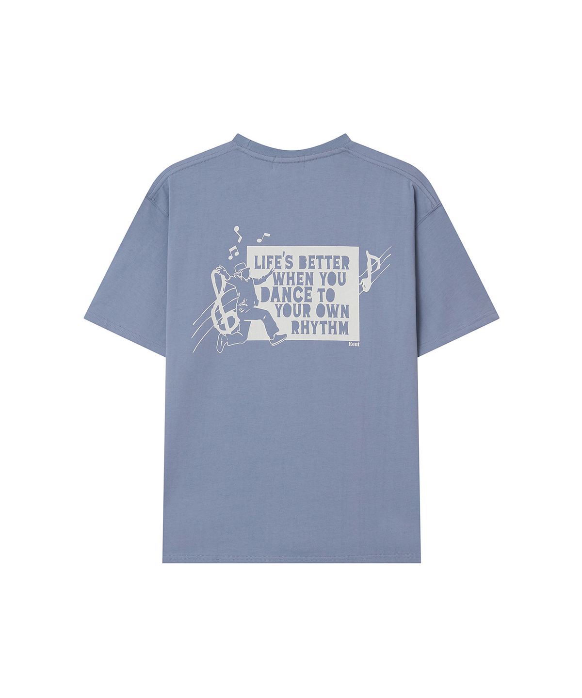이우트(EEUT) DANCING NOTE T-SHIRT / LIGHT BLUE