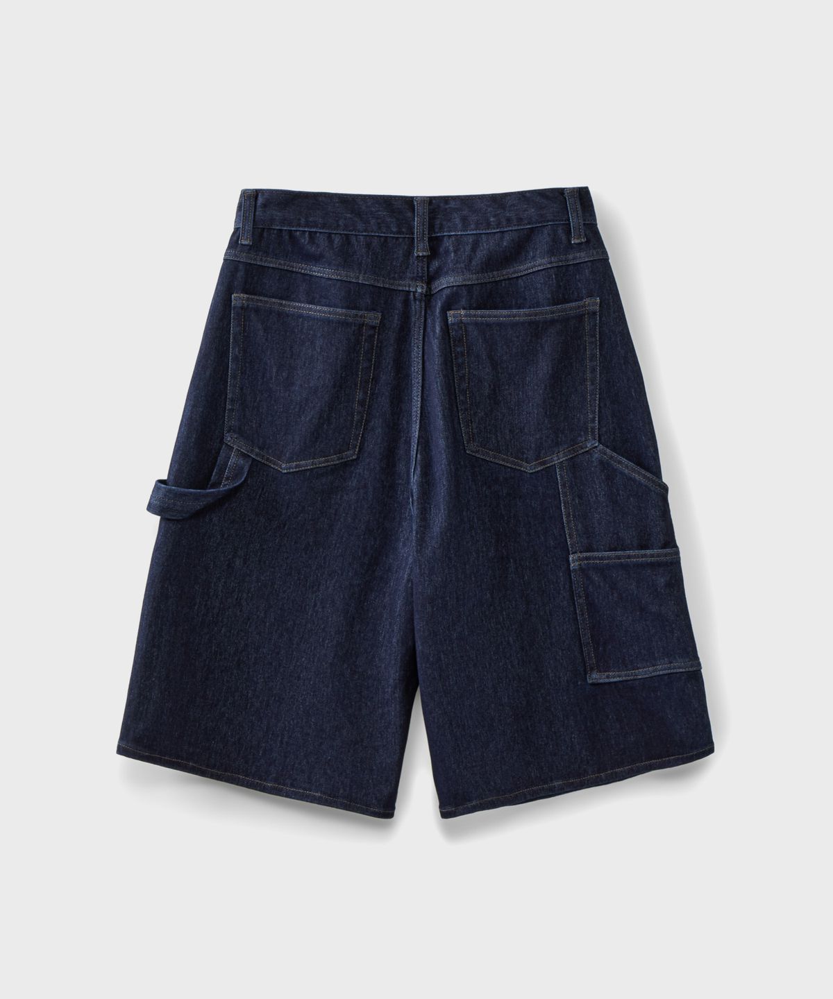 브랜디드(BRANDED) DENIM SWEAT CARPENTER SHORTS [INDIGO]