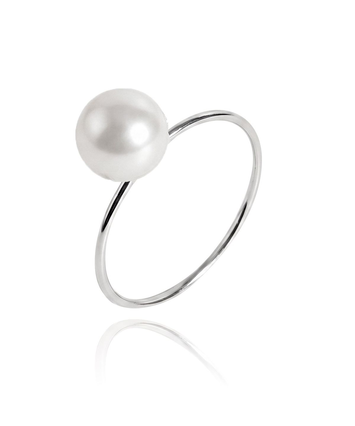 엘렌쥬얼리(HELENE JEWELRY) 실버 925 Silver 스와로브스키 9mm 진주 미스 링 은 실 반지