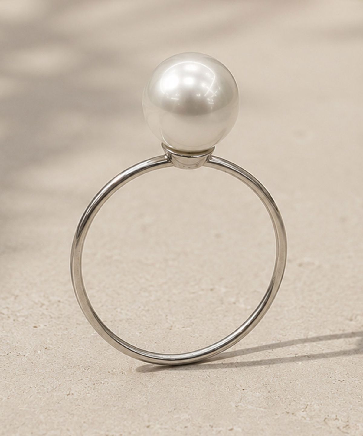 엘렌쥬얼리(HELENE JEWELRY) 실버 925 Silver 스와로브스키 9mm 진주 미스 링 은 실 반지