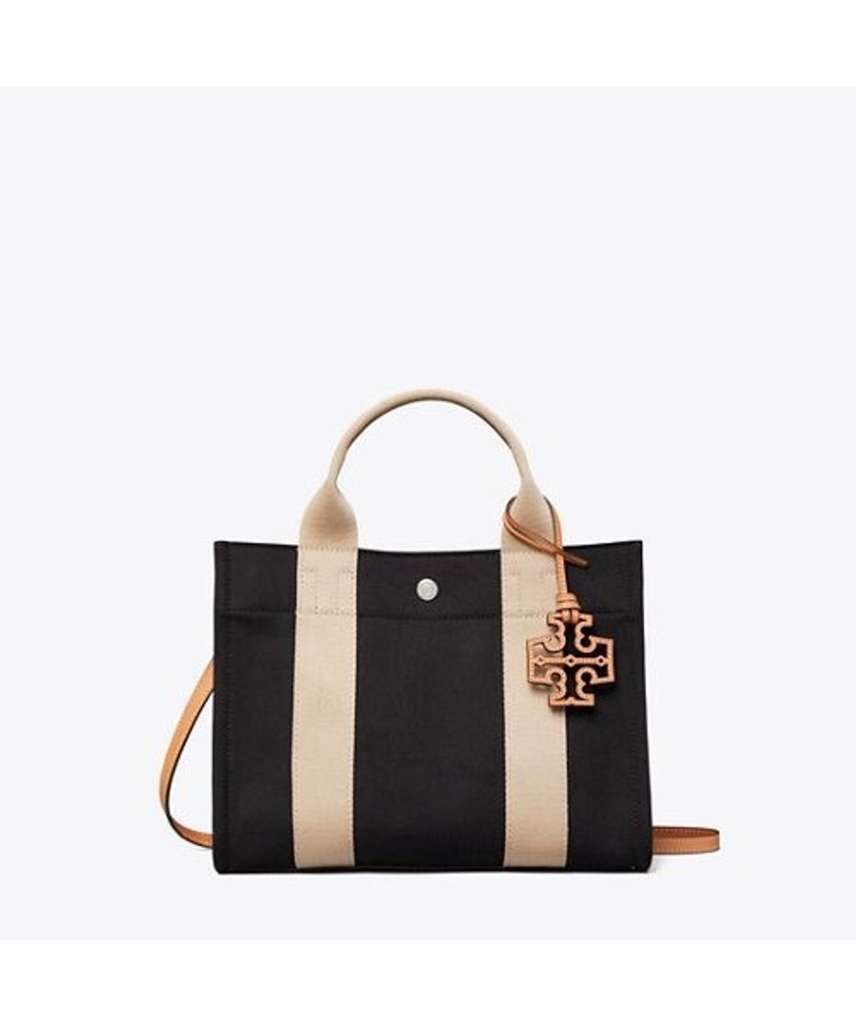 토리버치(TORYBURCH) 밀러 캔버스 토트 - 블랙 / 롱건