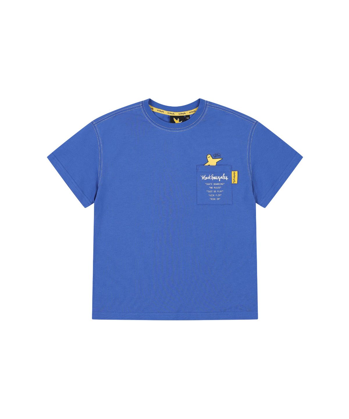 마크곤잘레스 키즈(MARK GONZALES KIDS) 엔젤 포켓 티셔츠_블루_MG62TS03BL