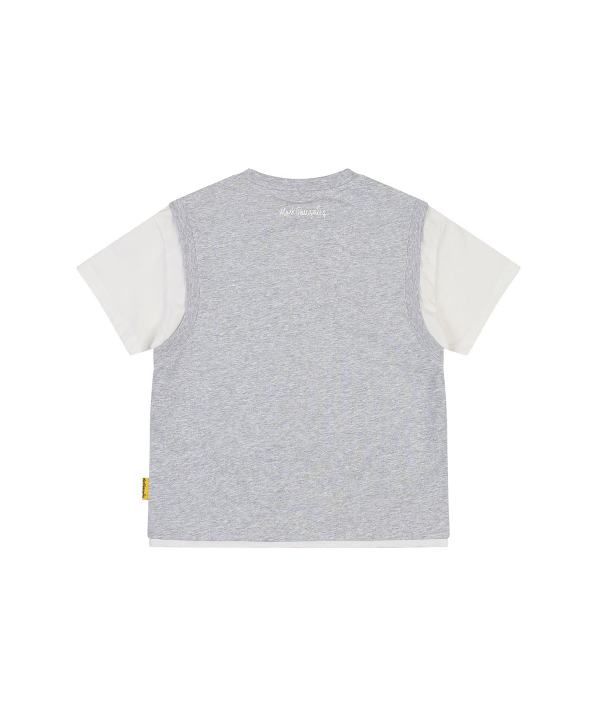 마크곤잘레스 키즈(MARK GONZALES KIDS) 레이어드 콤비 티셔츠_멜란지그레이_MG62TS09GY