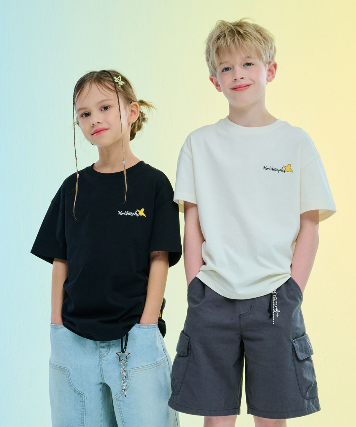 마크곤잘레스 키즈(MARK GONZALES KIDS) 엔젤보드 그래피티 티셔츠_블랙_MG62TS10BK