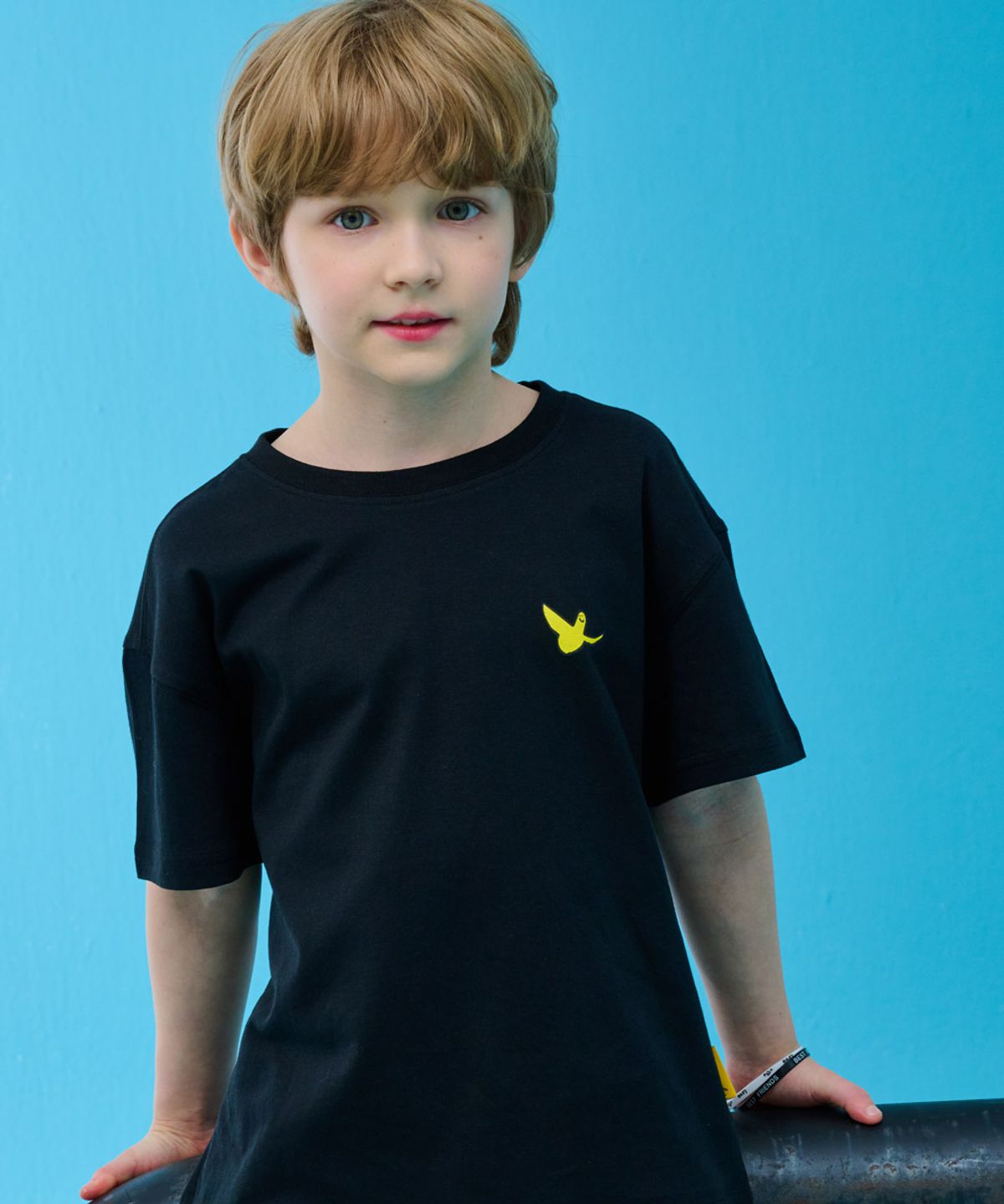 마크곤잘레스 키즈(MARK GONZALES KIDS) 엔젤 심플 반팔티_블랙_MG62TS12BK