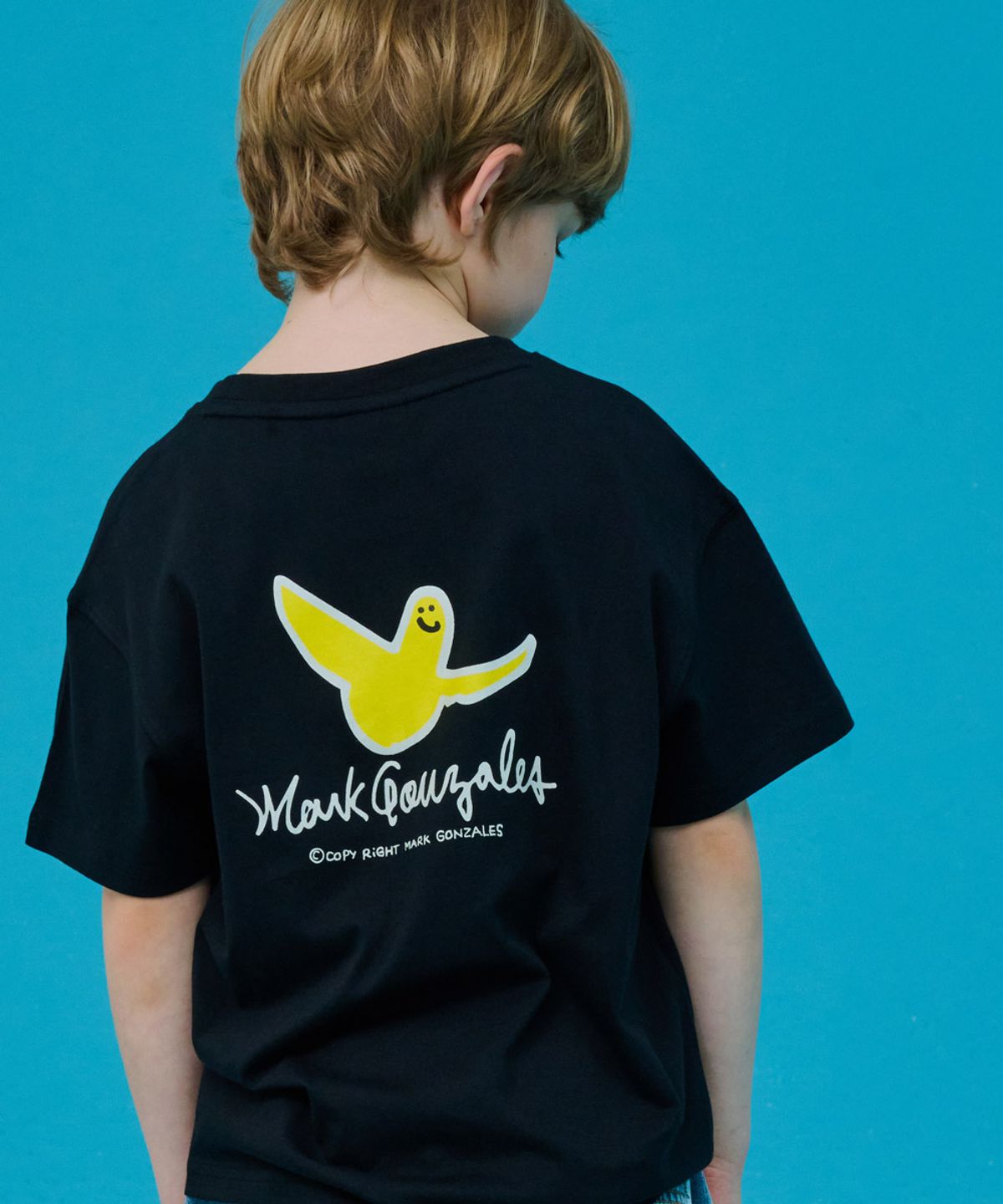 마크곤잘레스 키즈(MARK GONZALES KIDS) 엔젤 심플 반팔티_블랙_MG62TS12BK