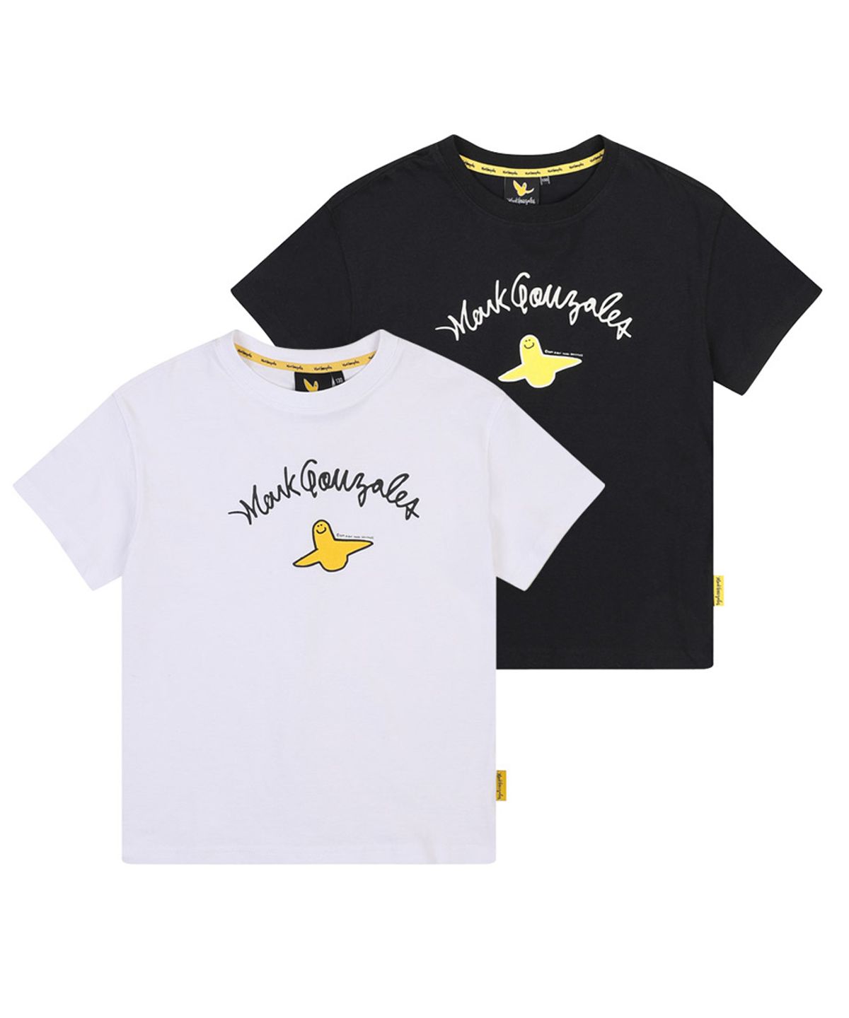 마크곤잘레스 키즈(MARK GONZALES KIDS) 심볼 빅 반팔티 2팩_MG62TS20WH