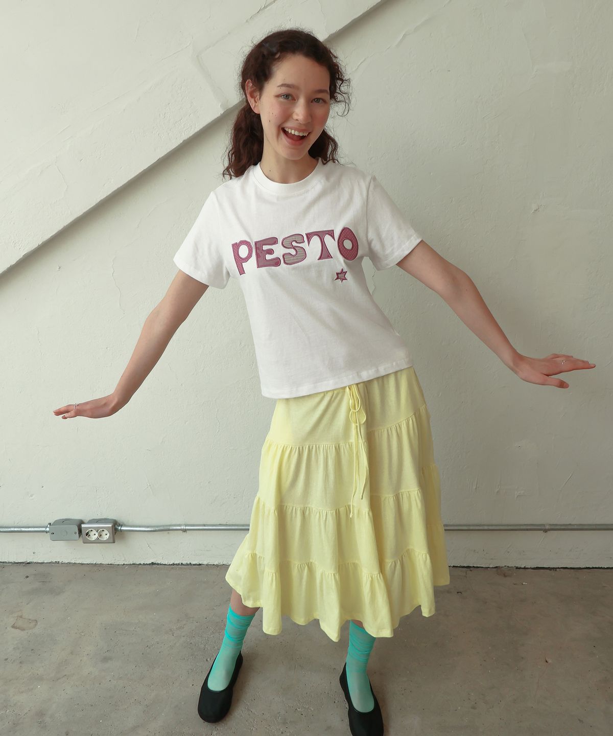 페스토(PESTO) 페스토 패치워크 티셔츠 ver2.로즈