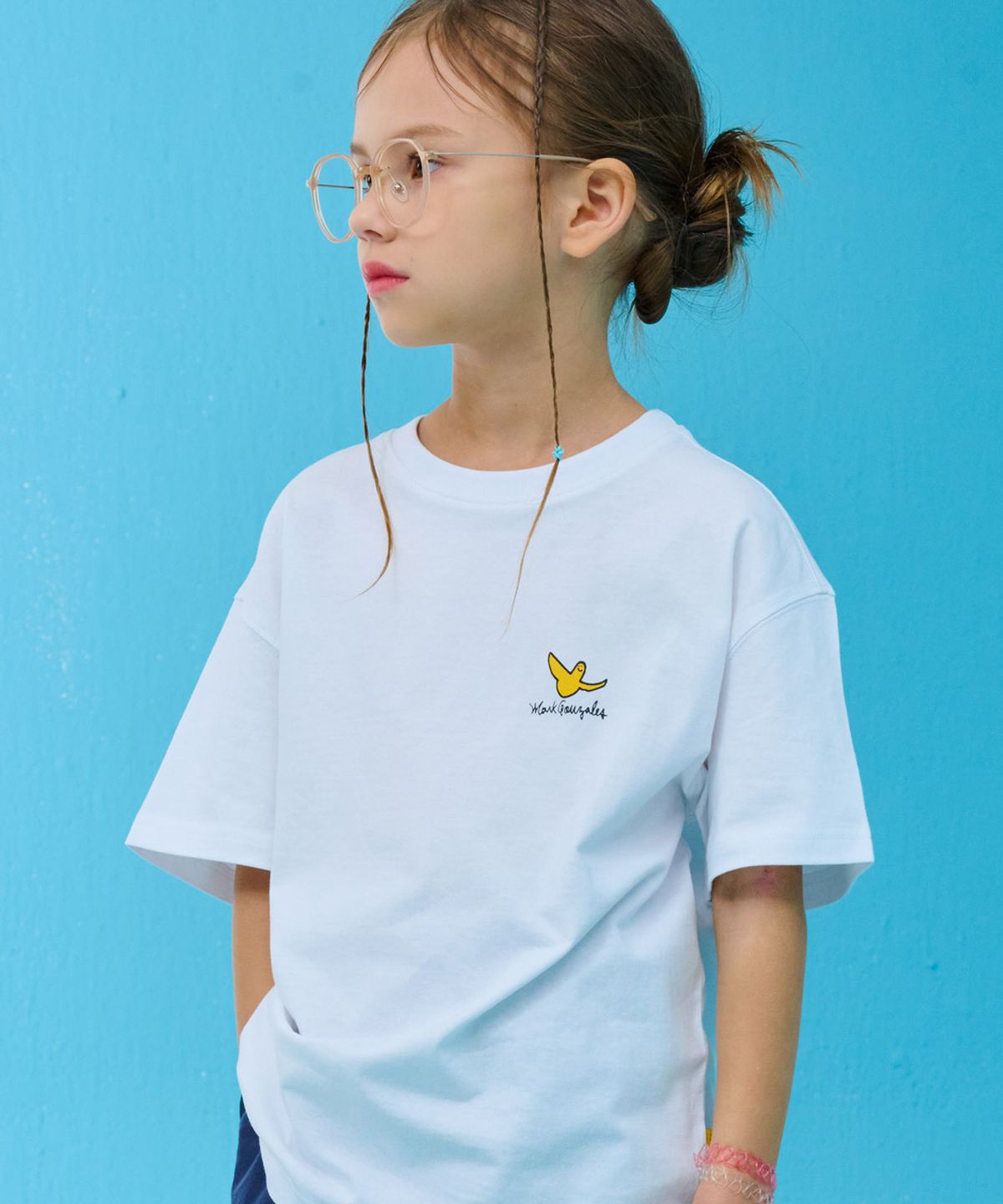 마크곤잘레스 키즈(MARK GONZALES KIDS) 심볼 포인트 반팔티 2팩_MG62TS22WH