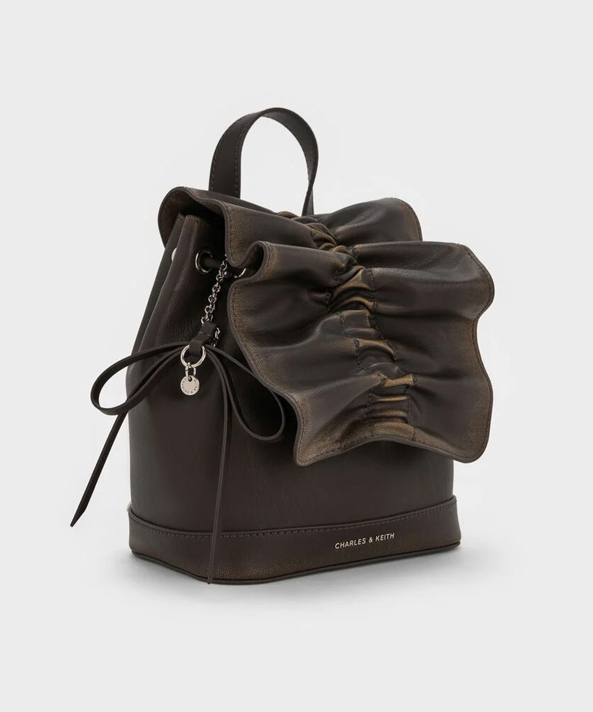 찰스앤키스(CHARLES & KEITH) 카디 러치드 백팩 2colors CK2-60151552