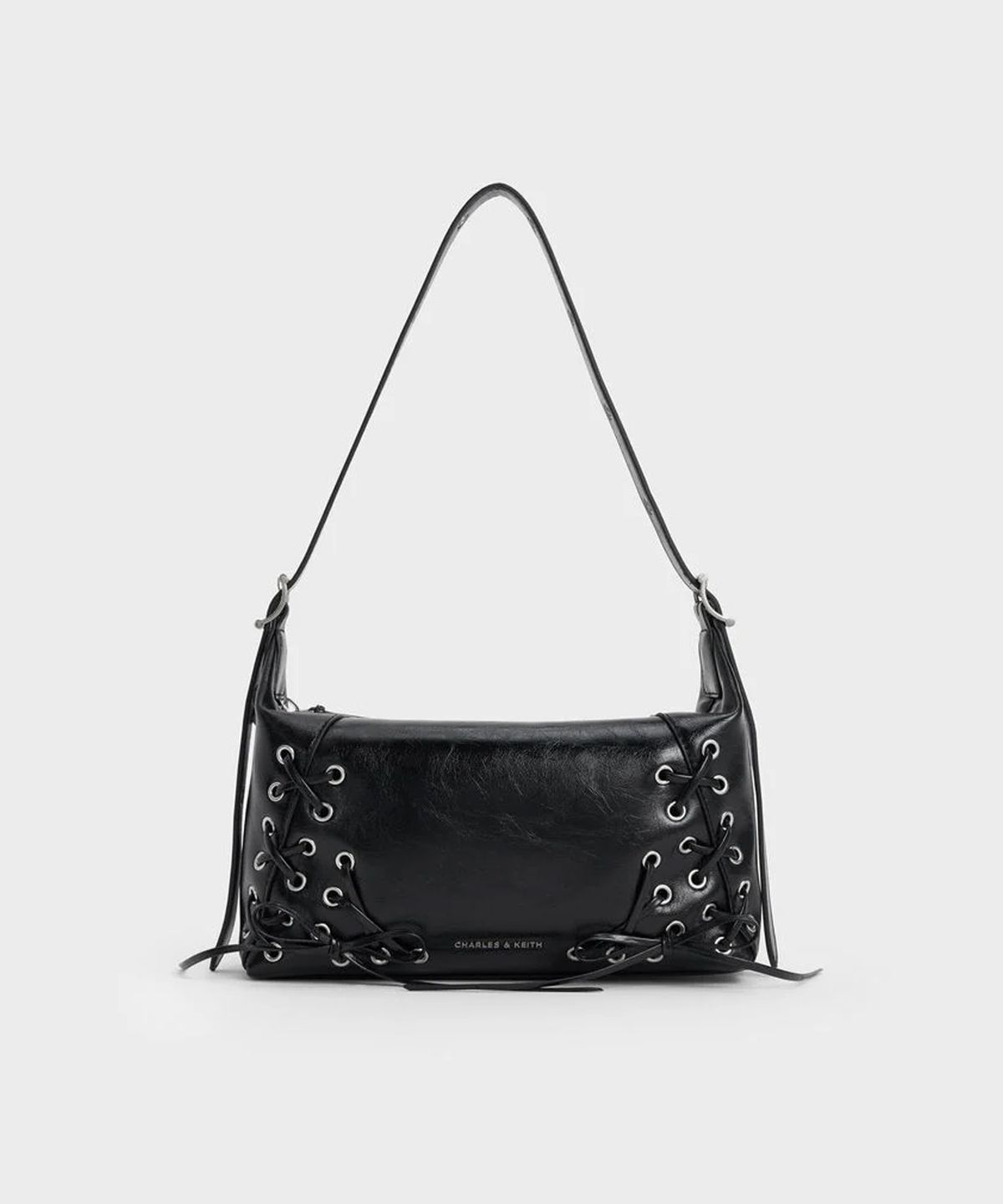 찰스앤키스(CHARLES & KEITH) 실리아 그로밋 레이스 업 숄더 백 2colors CK2-40782413-A