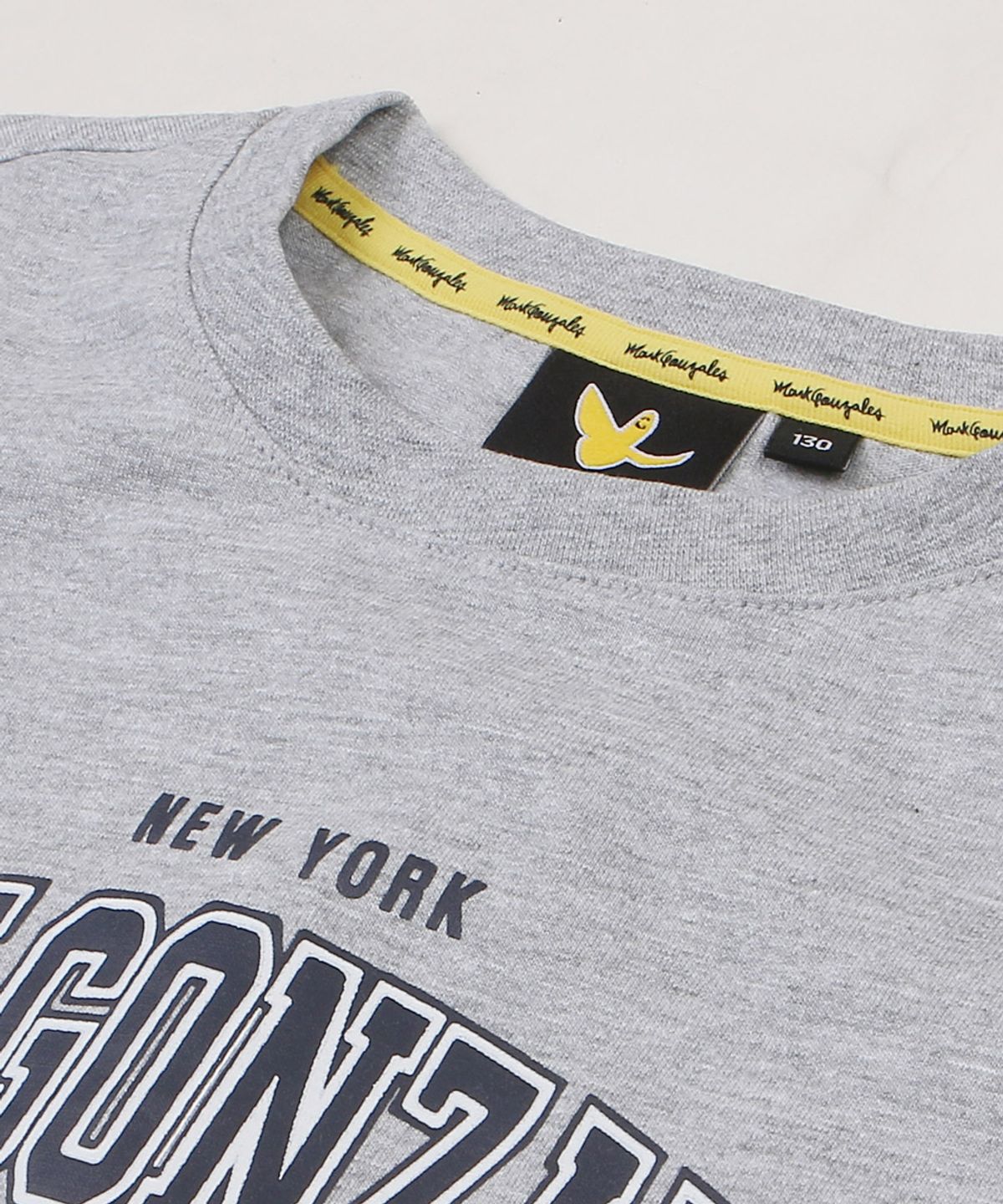마크곤잘레스 키즈(MARK GONZALES KIDS) 칼리지 티셔츠_멜란지그레이_MG62TS82MG