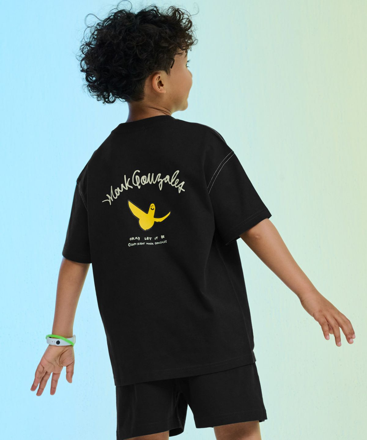 마크곤잘레스 키즈(MARK GONZALES KIDS) 엔젤 스티치 셋업_블랙_MG62UP03BK
