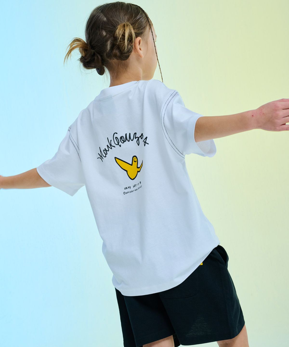 마크곤잘레스 키즈(MARK GONZALES KIDS) 엔젤 스티치 셋업_화이트_MG62UP03WH