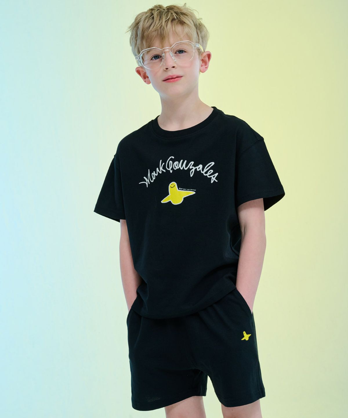 마크곤잘레스 키즈(MARK GONZALES KIDS) 심볼 빅 셋업_블랙_MG62UP20BK