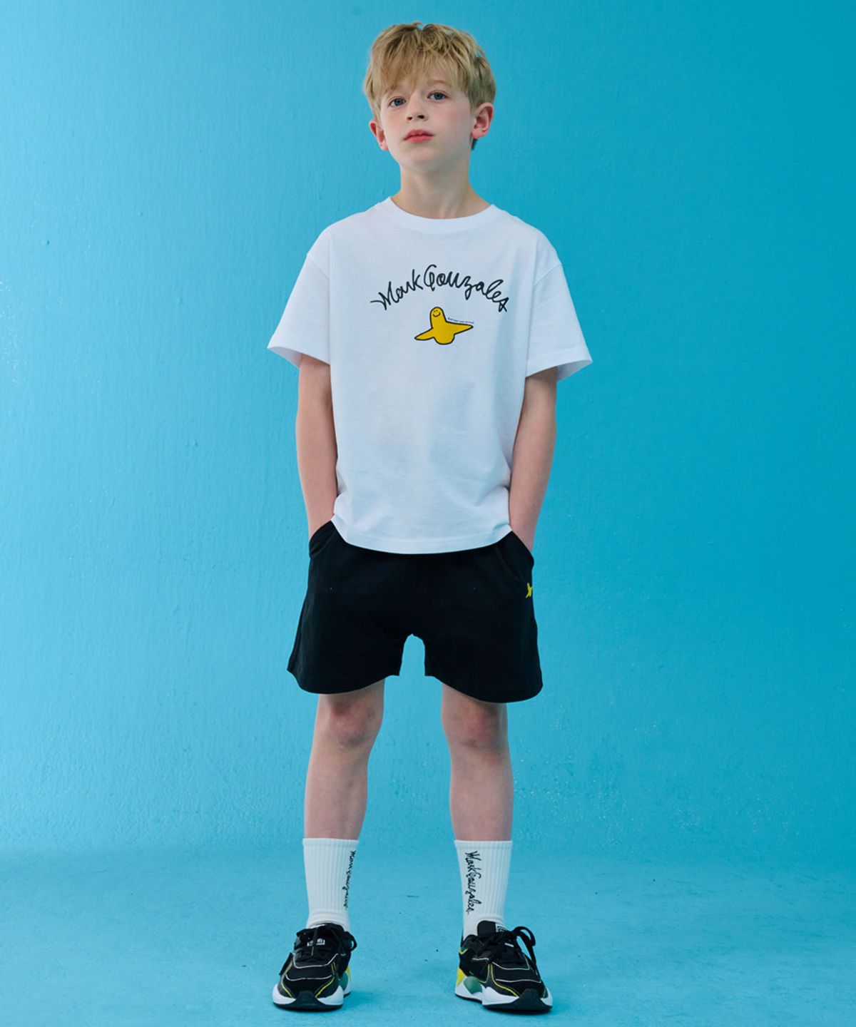 마크곤잘레스 키즈(MARK GONZALES KIDS) 심볼 빅 셋업_화이트_MG62UP20WH