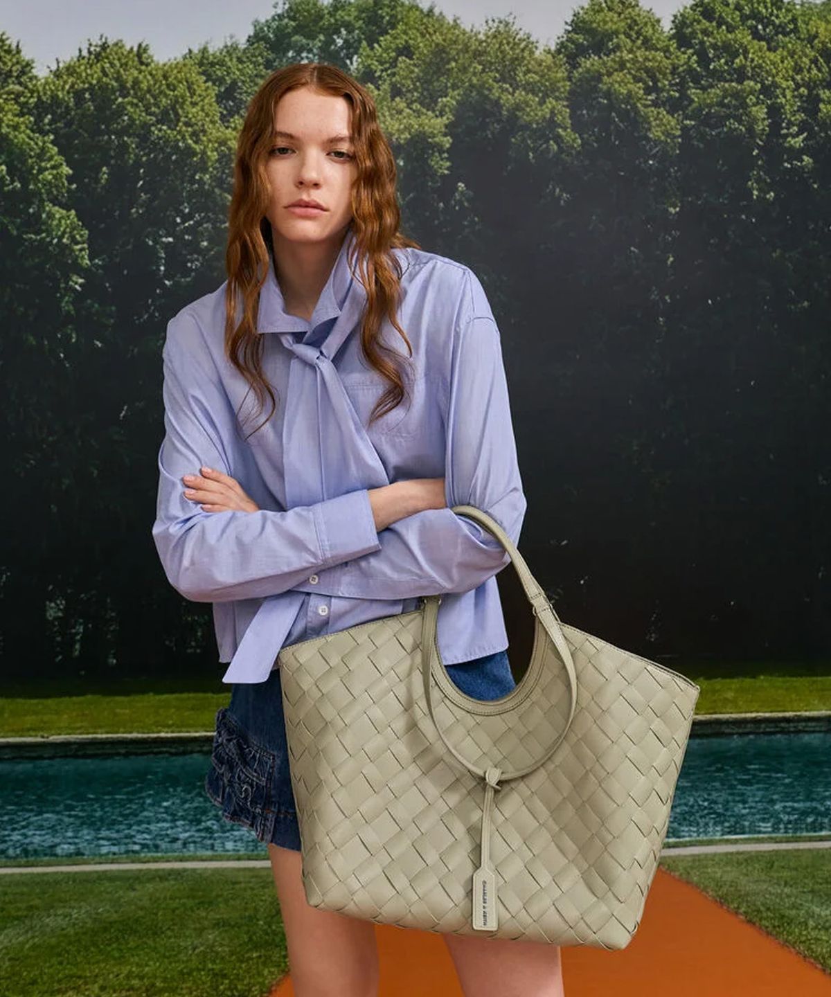 찰스앤키스(CHARLES & KEITH) 이벳 우븐 토트백 3colors CK2-30701583