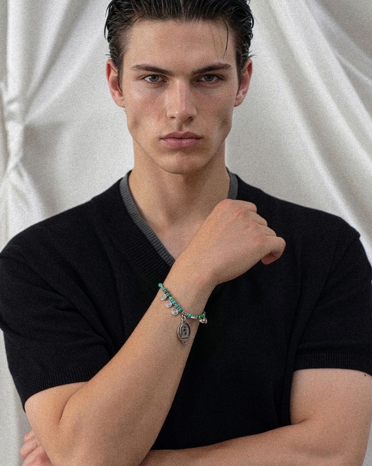 헬리오스(HELIOS) ETHNIC BRACELET #4 [TURQUOISE]