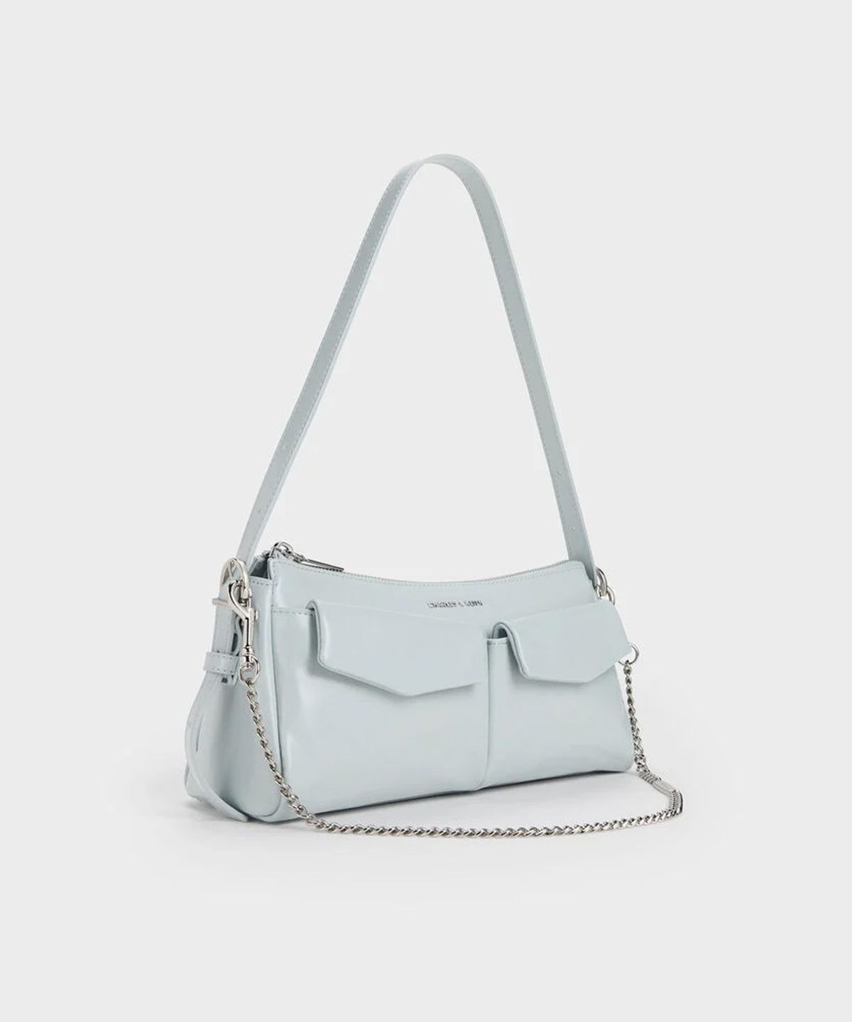 찰스앤키스(CHARLES & KEITH) 레이첼 이롱게이티드 프런트 포켓 체인핸들백 5colors CK2-20160191
