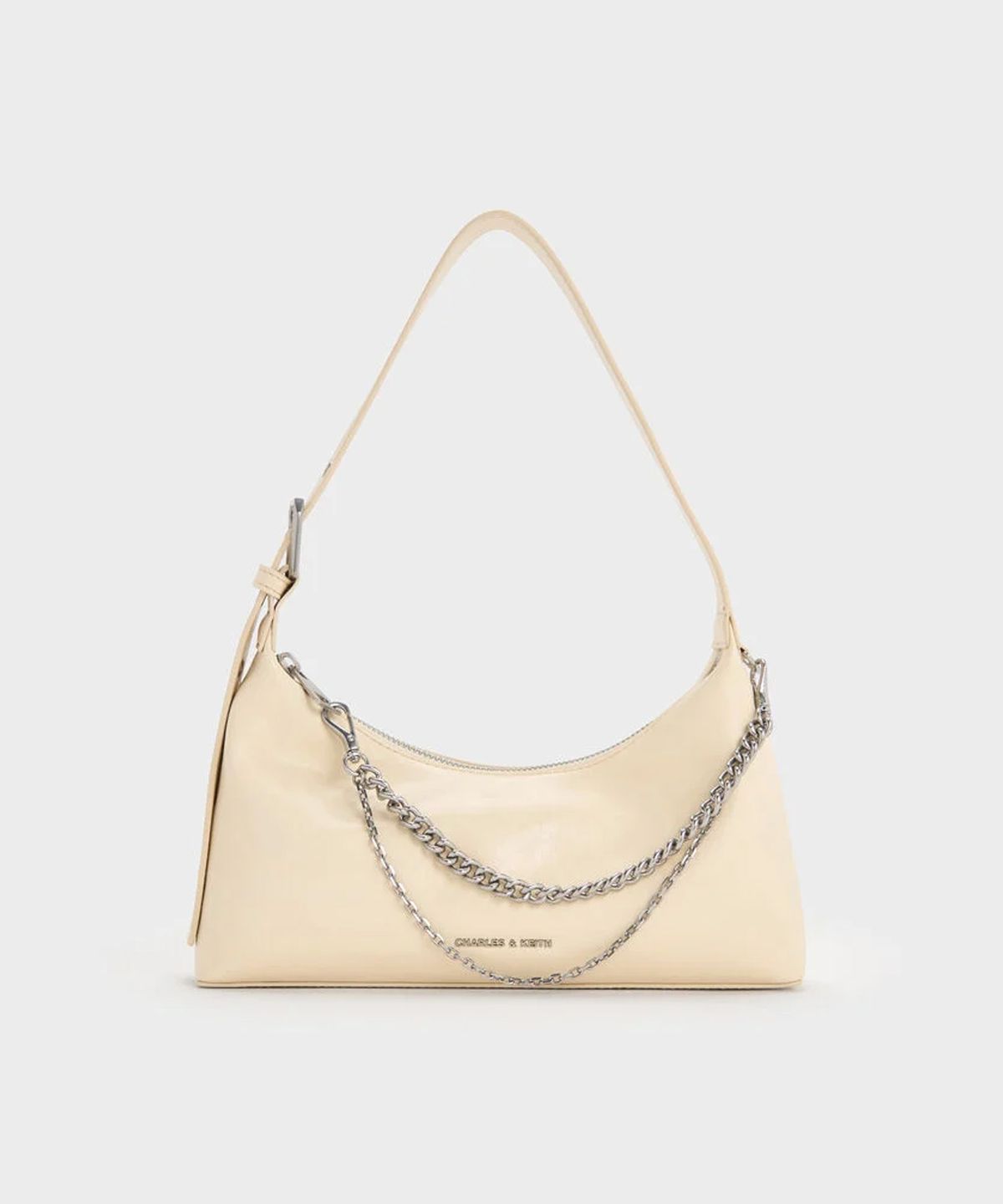 찰스앤키스(CHARLES & KEITH) 앳우드 크링클-이펙트 체인 엠벨리시드 호보백 4colors CK2-40782472